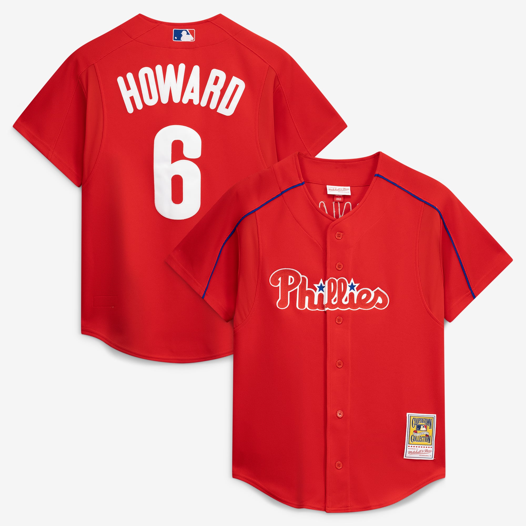 Ryan Howard Philadelphia Phillies Cooperstown Collection Batting Practice Jersey – Red - Image 2