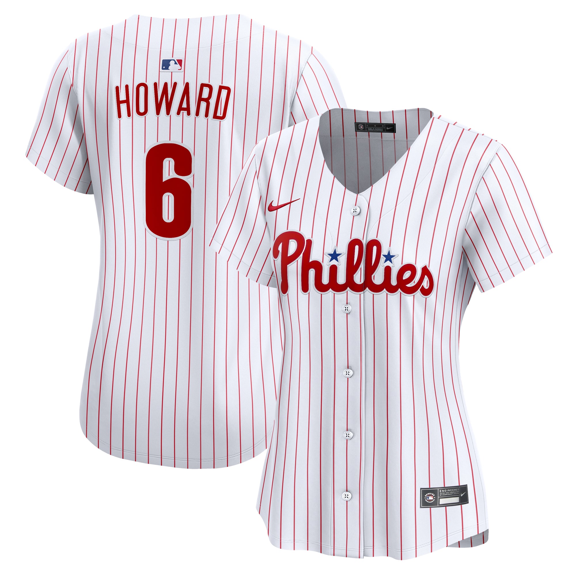 Ryan Howard Philadelphia Phillies Women's Alternate 2 Limited Jersey – Cream - White