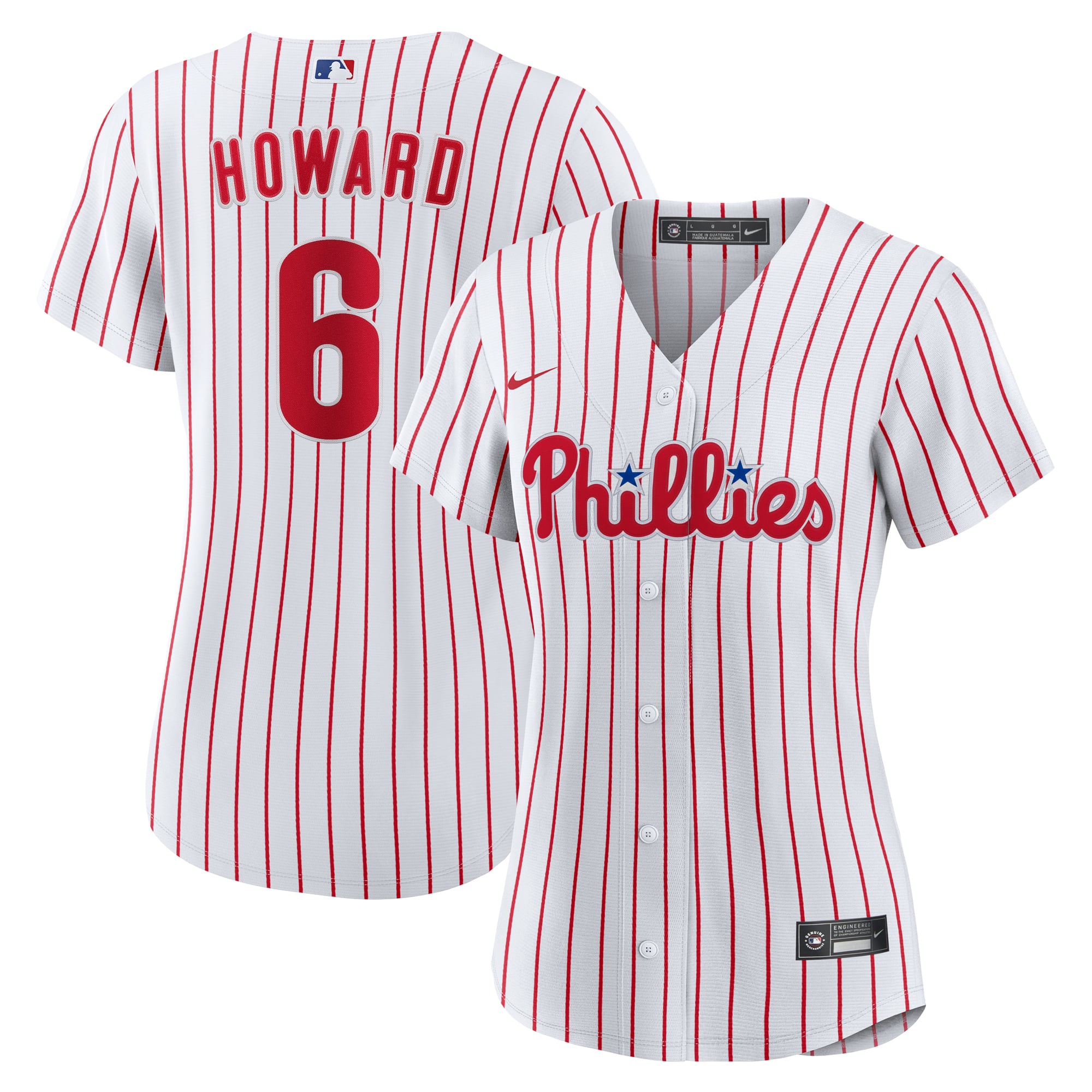 Ryan Howard Philadelphia Phillies Women's Jersey - White - Image 2