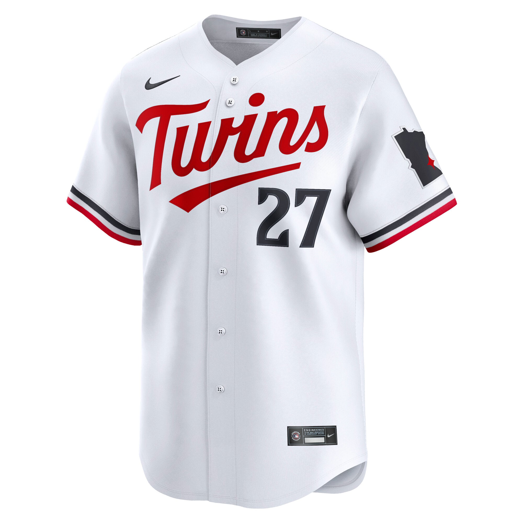 Ryan Jeffers Minnesota Twins Home Limited Player Jersey - White - Image 3