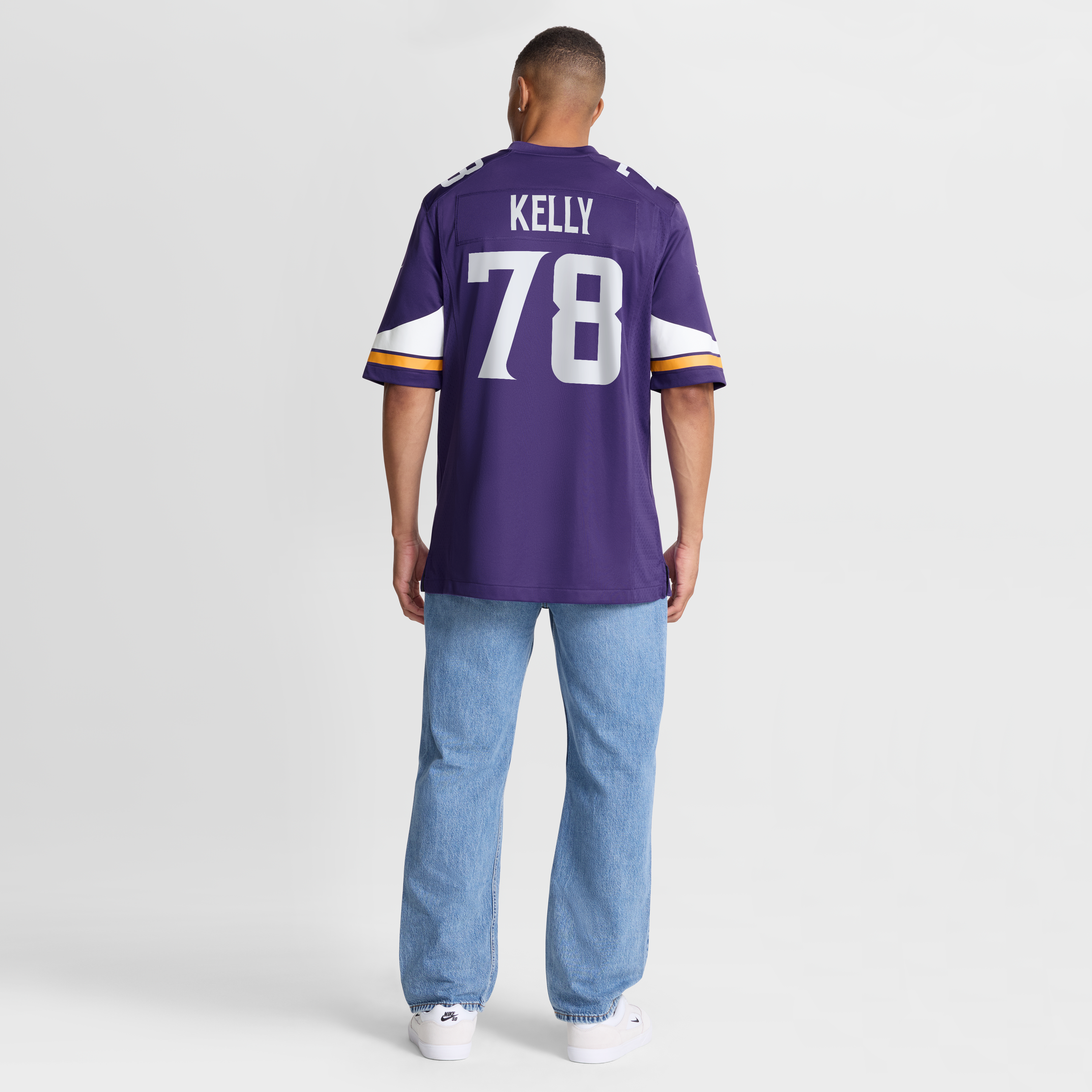 Ryan Kelly Minnesota Vikings Team Game Jersey - Purple - Image 9