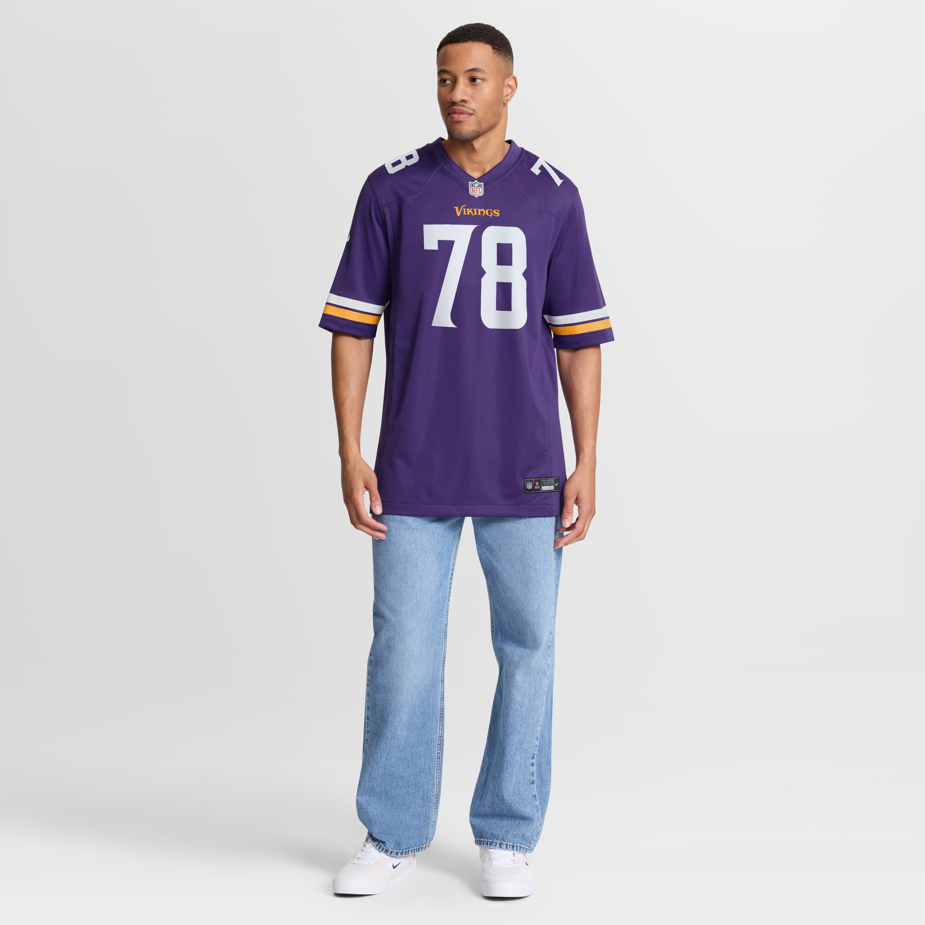 Ryan Kelly Minnesota Vikings Team Game Jersey - Purple - Image 8