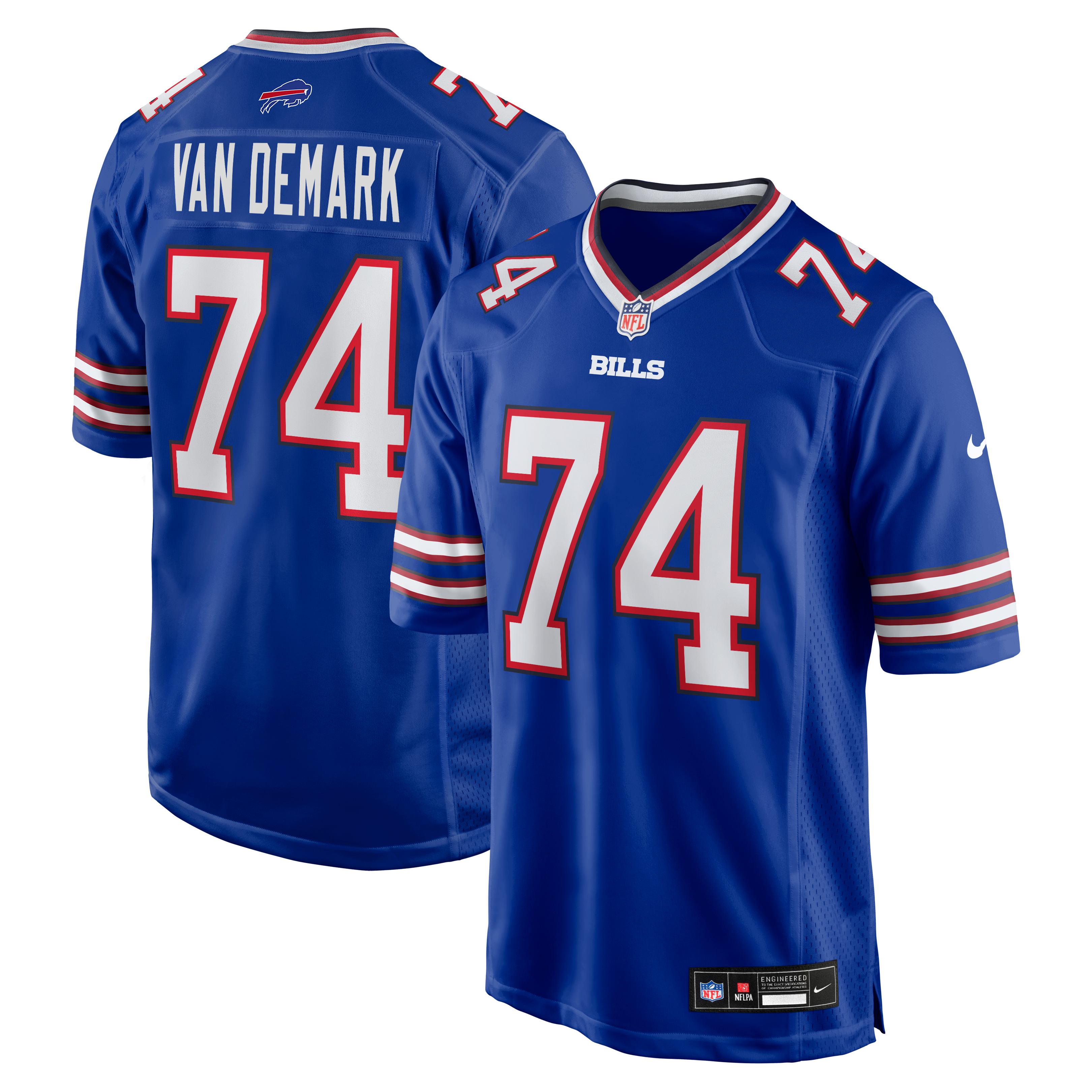 Ryan Van Demark Buffalo Bills Game Player Jersey - Royal