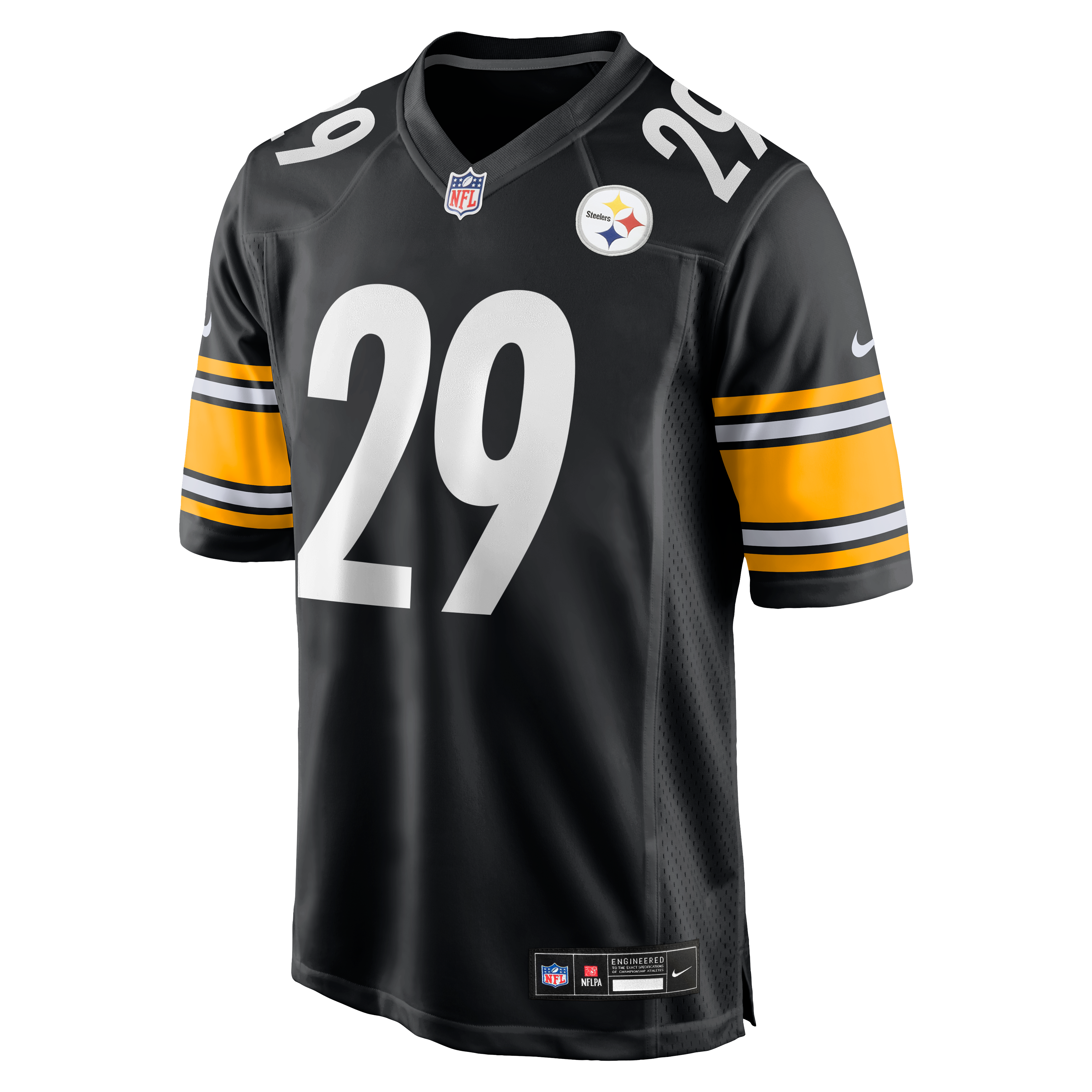 Ryan Watts Pittsburgh Steelers Game Jersey - Black - Image 3