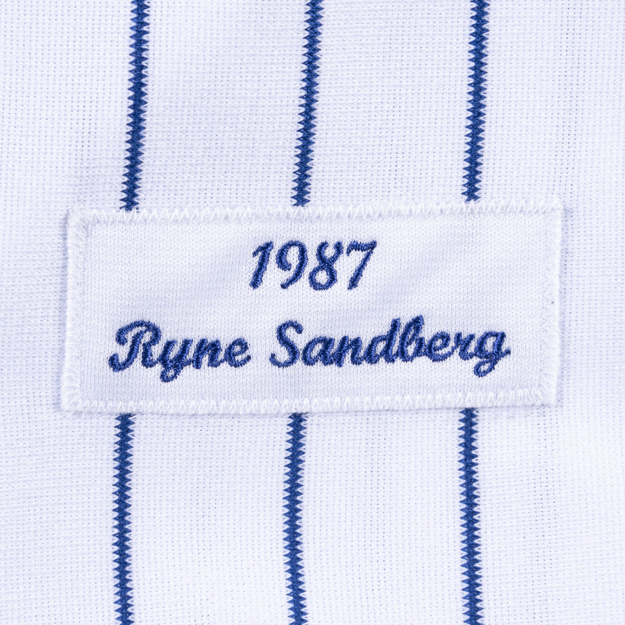 Ryne Sandberg Chicago Cubs Cooperstown Collection 1987 Player Jersey - White - Image 5