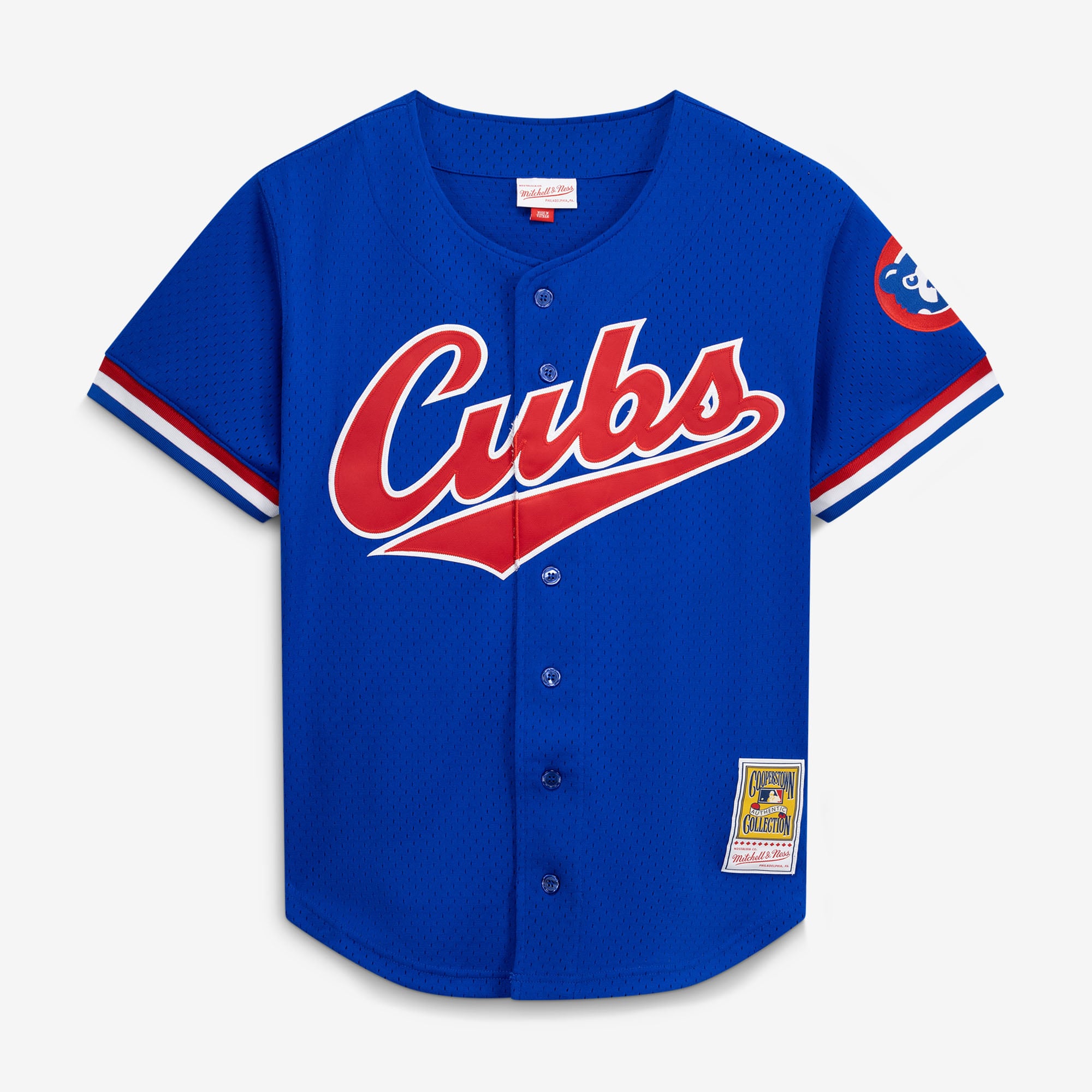 Ryne Sandberg Chicago Cubs Cooperstown Collection 1996 Mesh Batting Practice Button-Up Jersey - Royal - Image 2