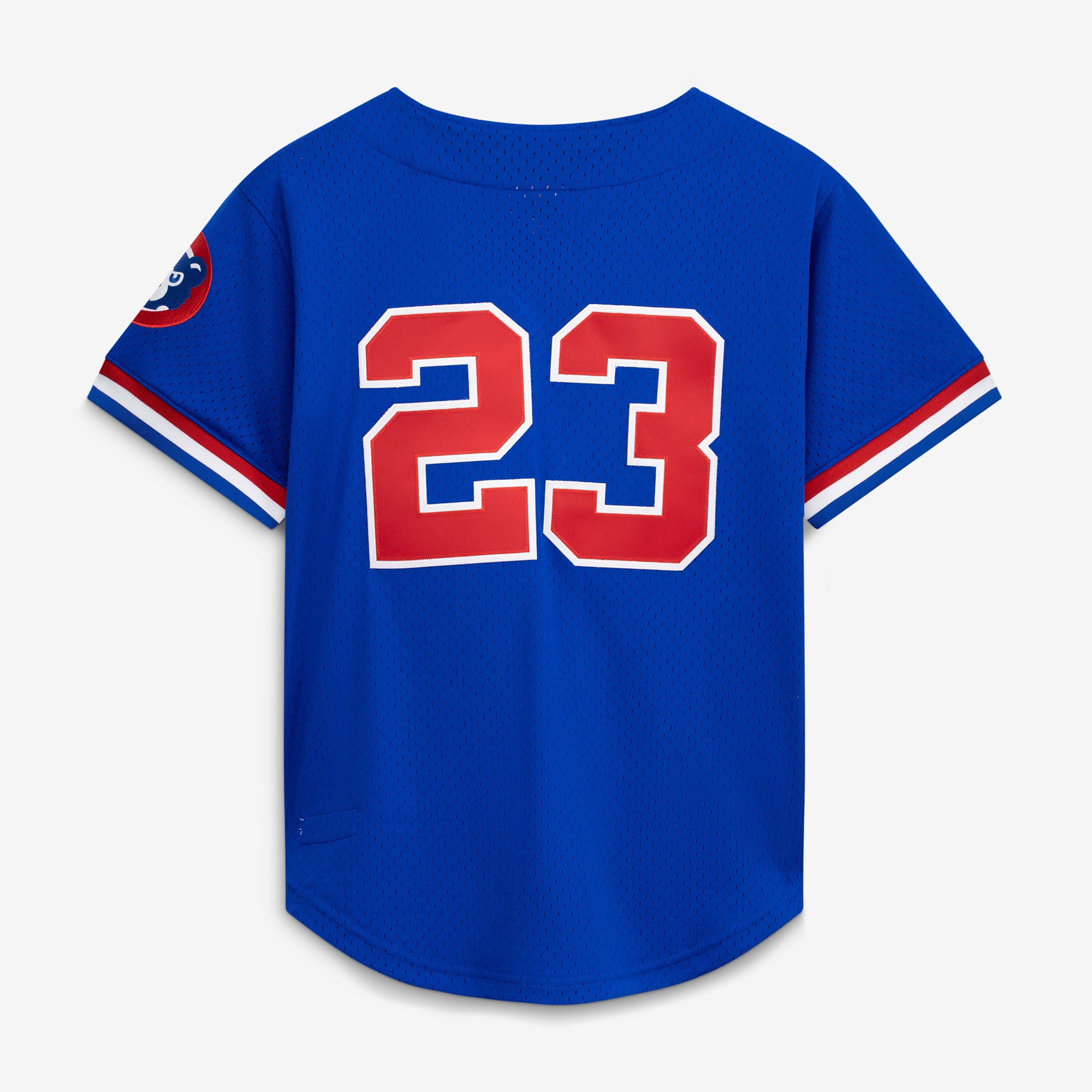 Ryne Sandberg Chicago Cubs Cooperstown Collection 1996 Mesh Batting Practice Button-Up Jersey - Royal - Image 3