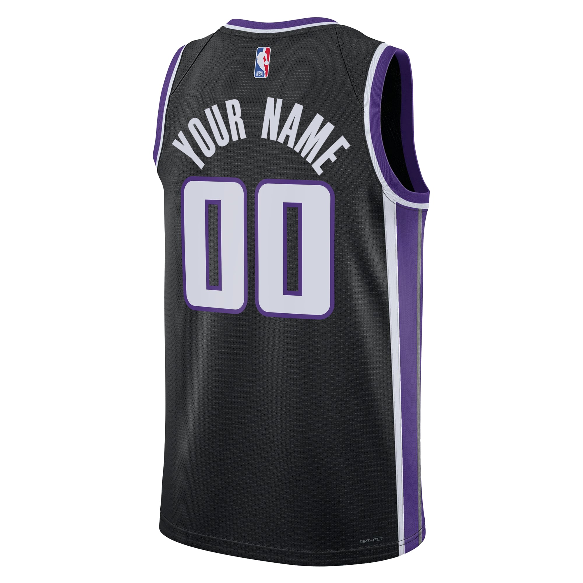 Sacramento Kings Unisex Swingman Custom Jersey - Association Edition - Black - Image 4