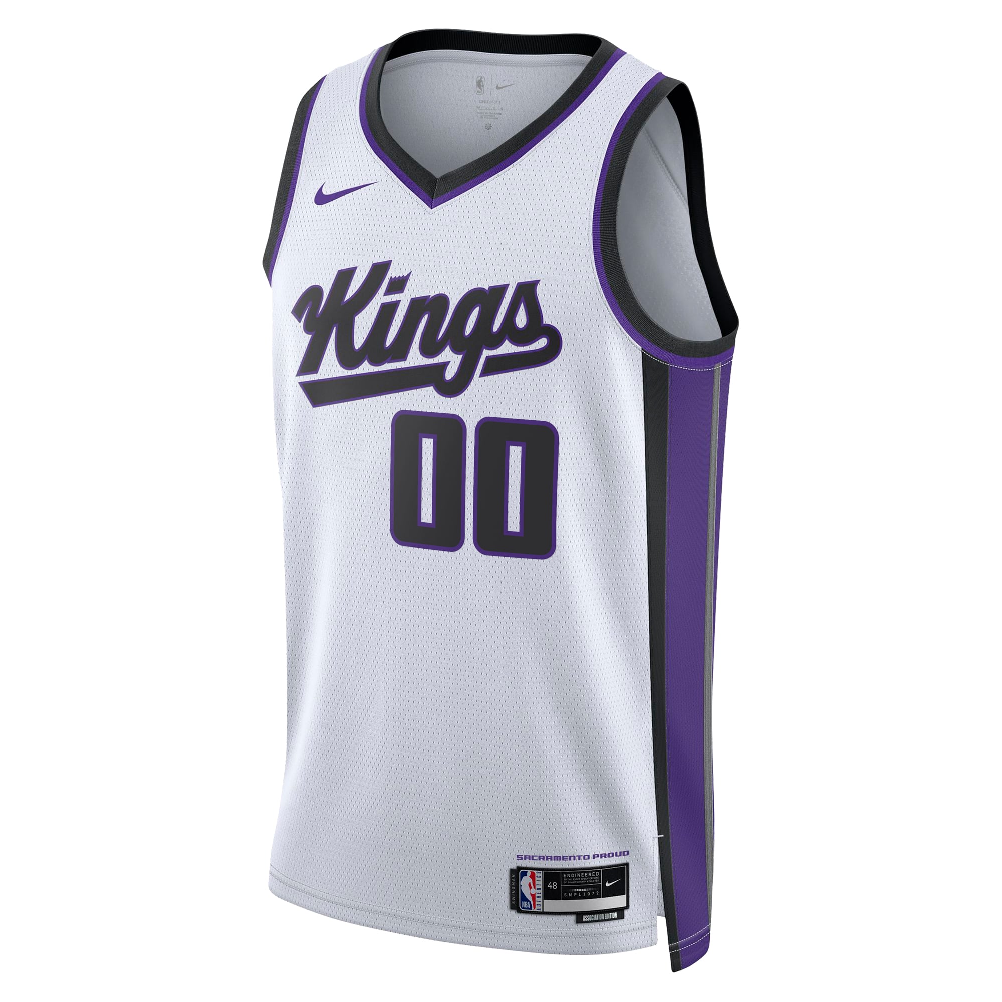 Sacramento Kings Unisex Swingman Custom Jersey - Association Edition - White - Image 3