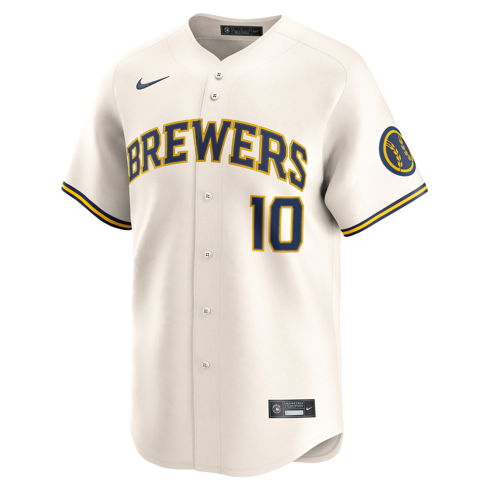 Sal Frelick Milwaukee Brewers Home Limited Player Jersey - Cream - Image 3