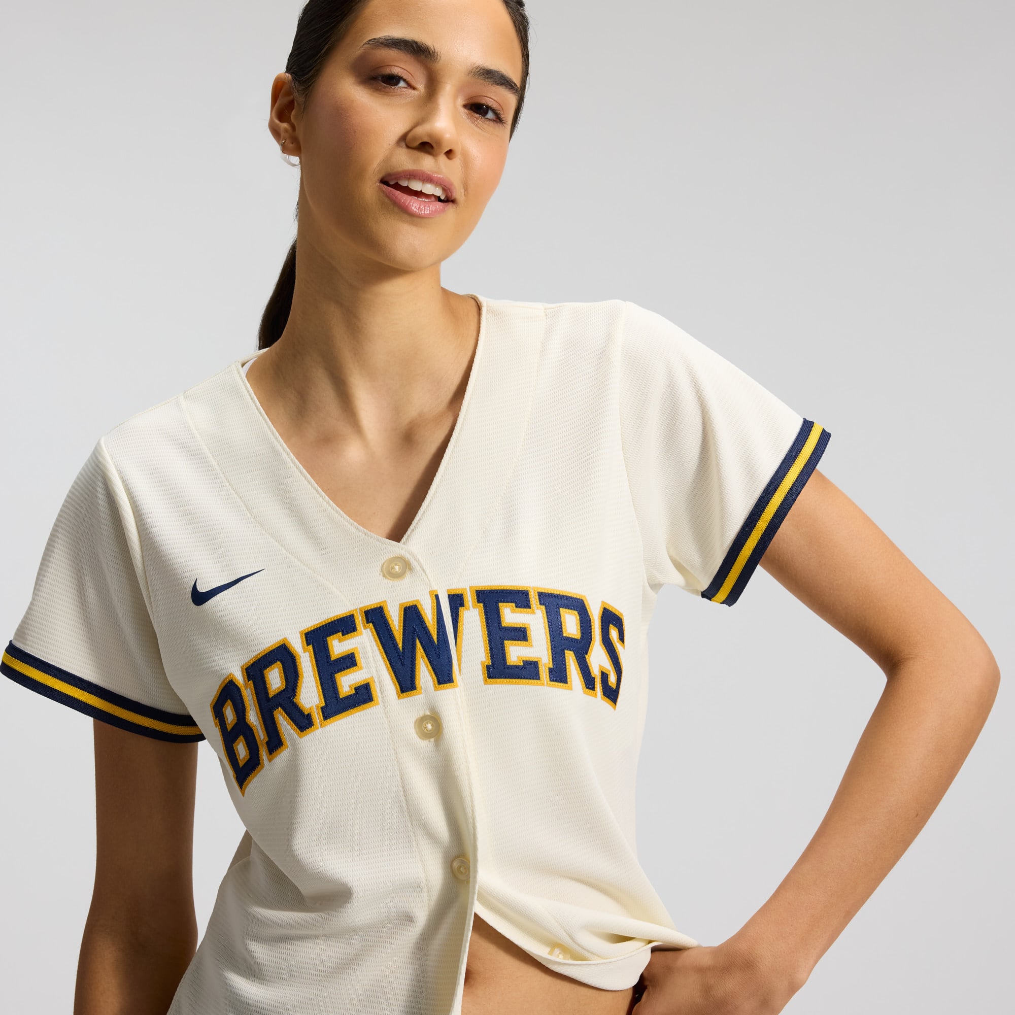 Sal Frelick Milwaukee Brewers Women's Home Jersey - Cream - Image 11