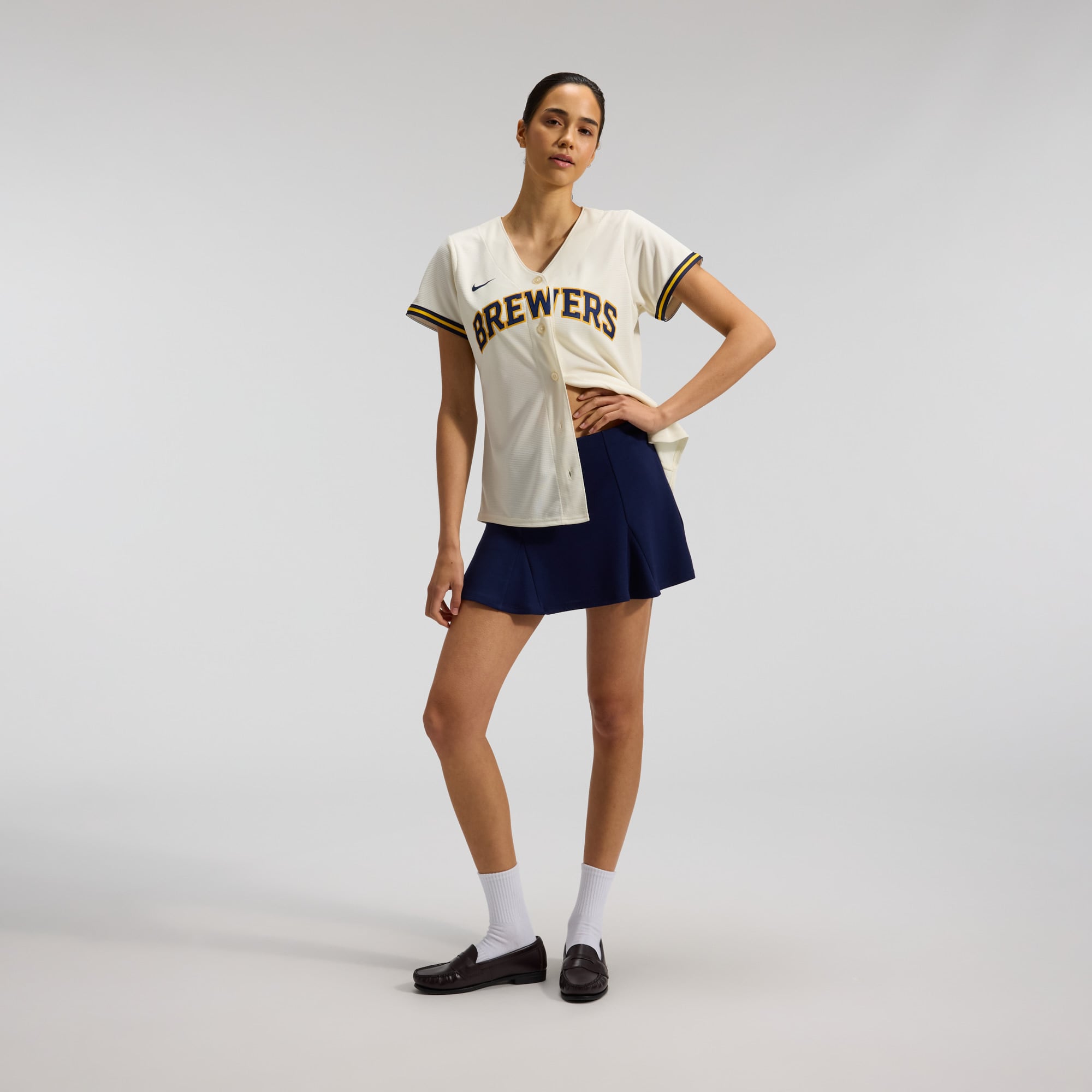 Sal Frelick Milwaukee Brewers Women's Home Jersey - Cream - Image 5