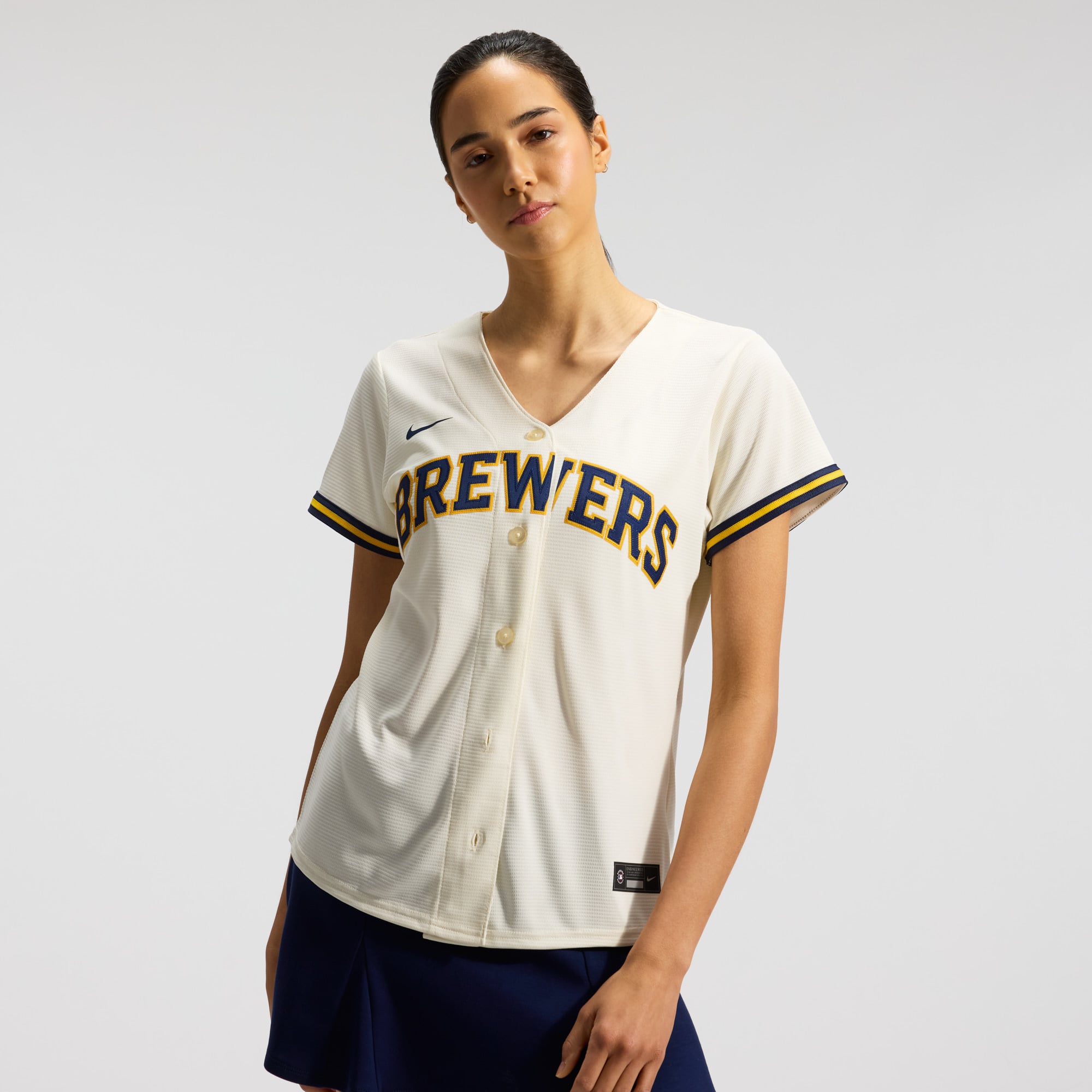 Sal Frelick Milwaukee Brewers Women's Home Jersey - Cream - Image 3