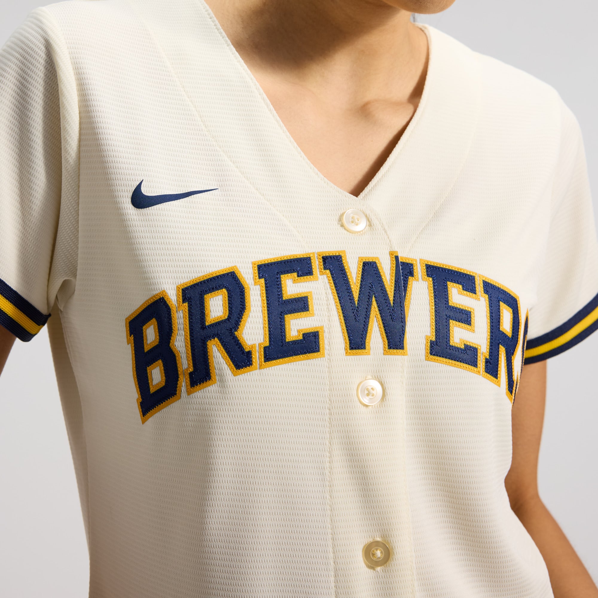 Sal Frelick Milwaukee Brewers Women's Home Jersey - Cream - Image 10