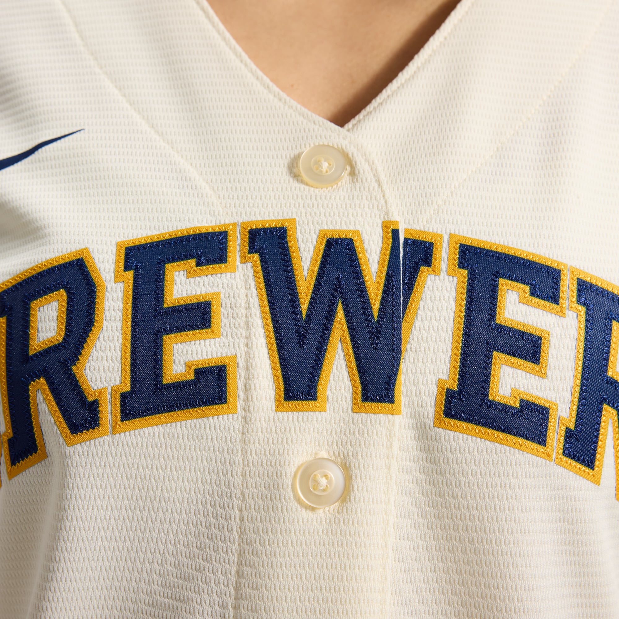 Sal Frelick Milwaukee Brewers Women's Home Jersey - Cream - Image 12