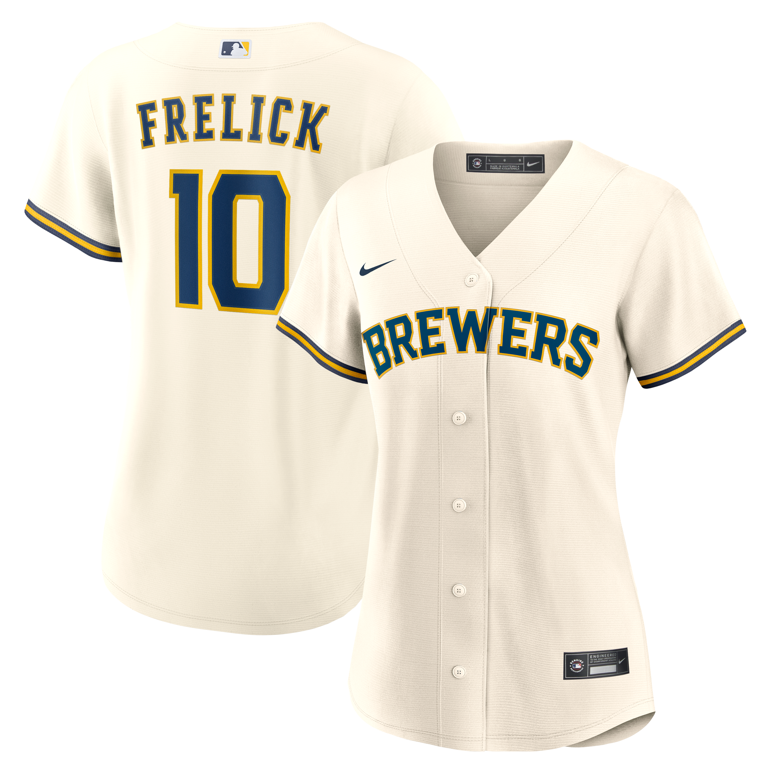 Sal Frelick Milwaukee Brewers Women's Home Jersey - Cream - Image 2