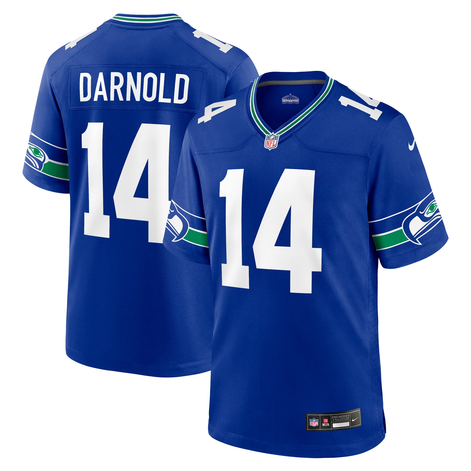 Sam Darnold Seattle Seahawks Alternate Game Player Jersey - Royal - Image 2