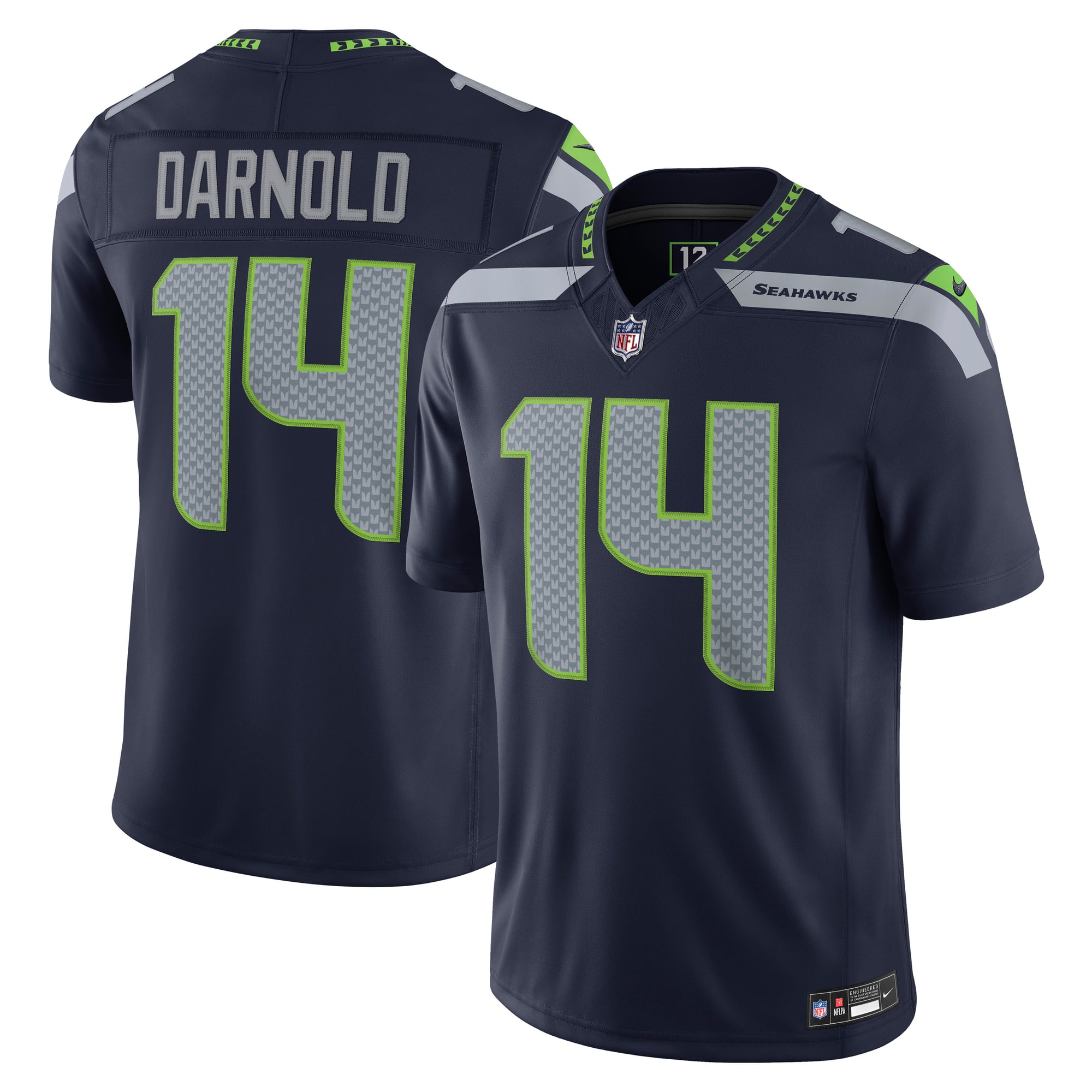 Sam Darnold Seattle Seahawks Team Vapor F.U.S.E. Stitched Limited Jersey - College Navy