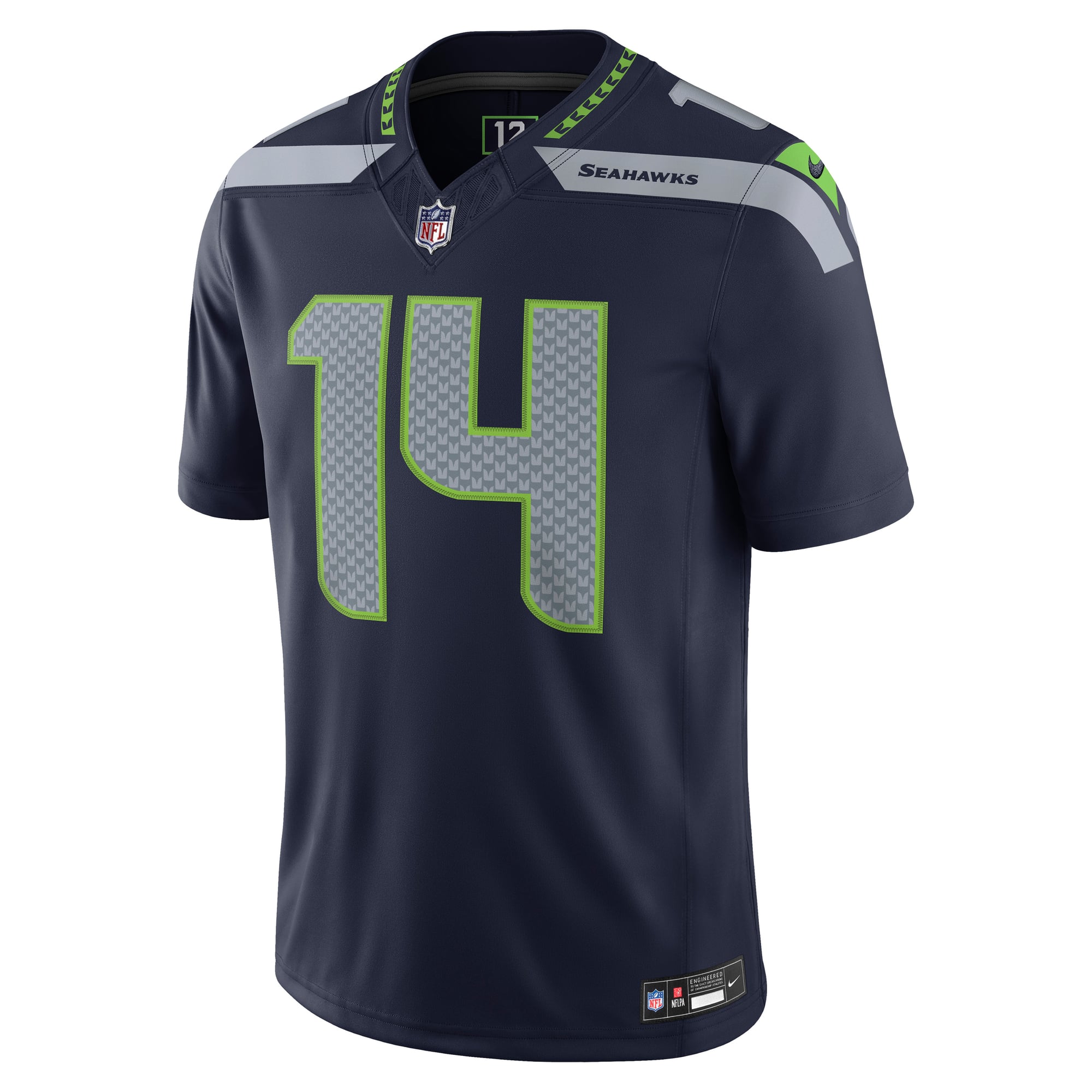 Sam Darnold Seattle Seahawks Team Vapor F.U.S.E. Stitched Limited Jersey - College Navy - Image 3