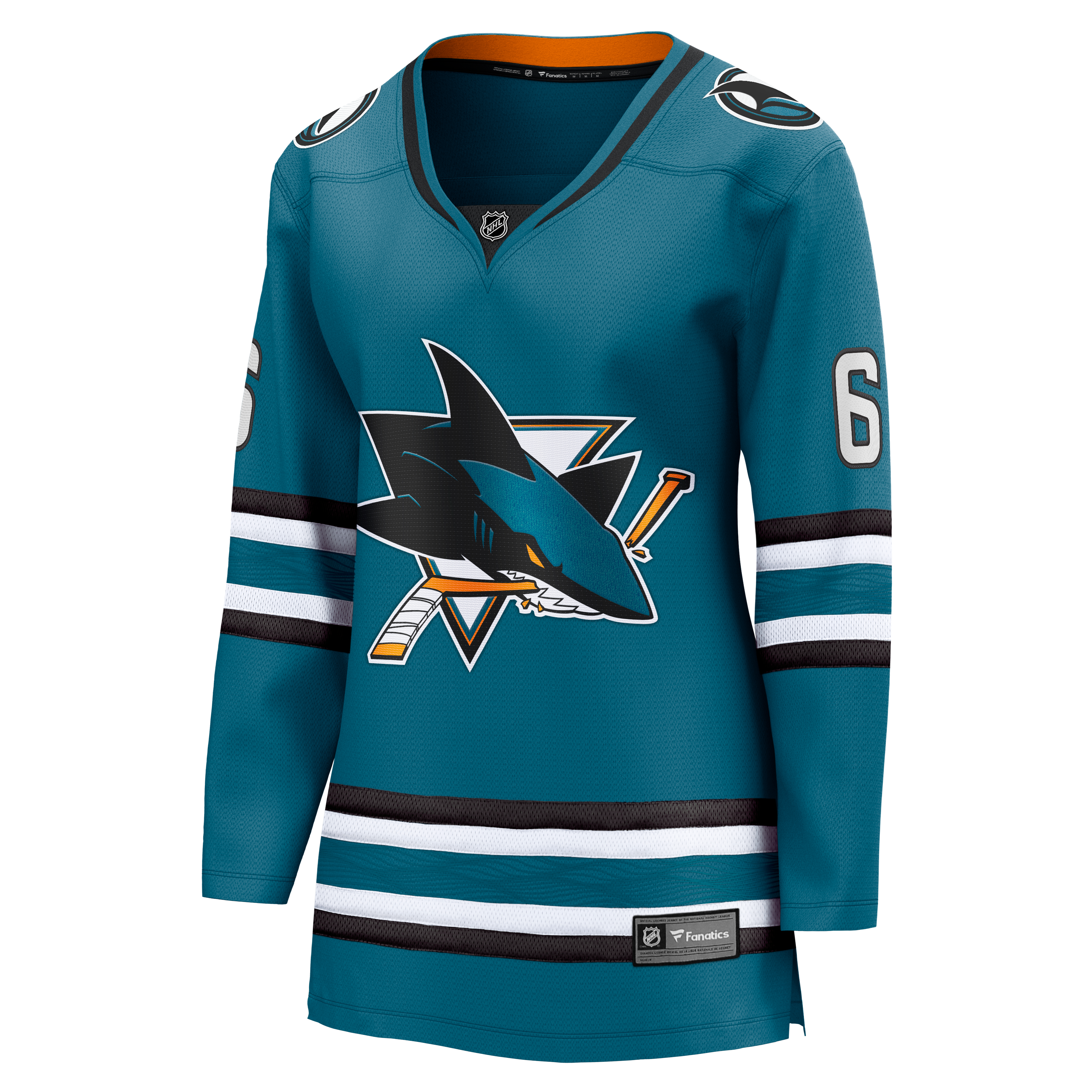 Sam Dickinson San Jose Sharks Women's Home Breakaway Jersey - Teal - Image 3