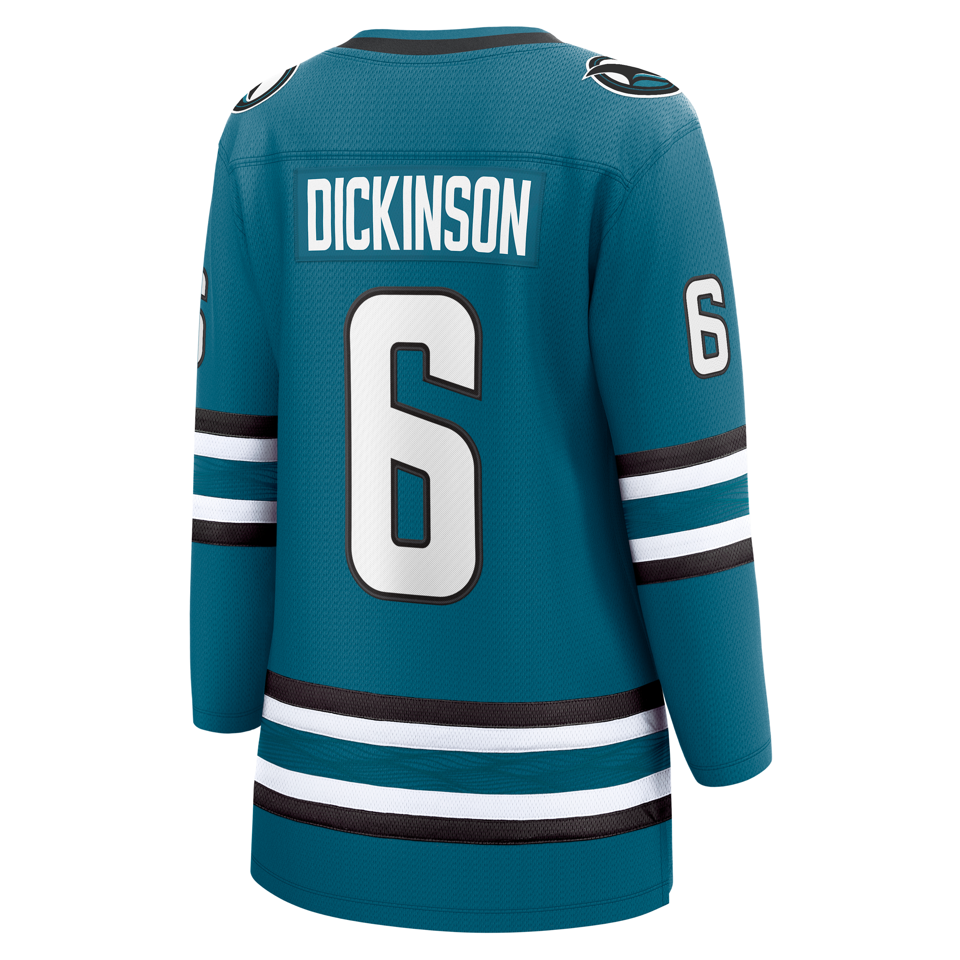 Sam Dickinson San Jose Sharks Women's Home Breakaway Jersey - Teal - Image 4