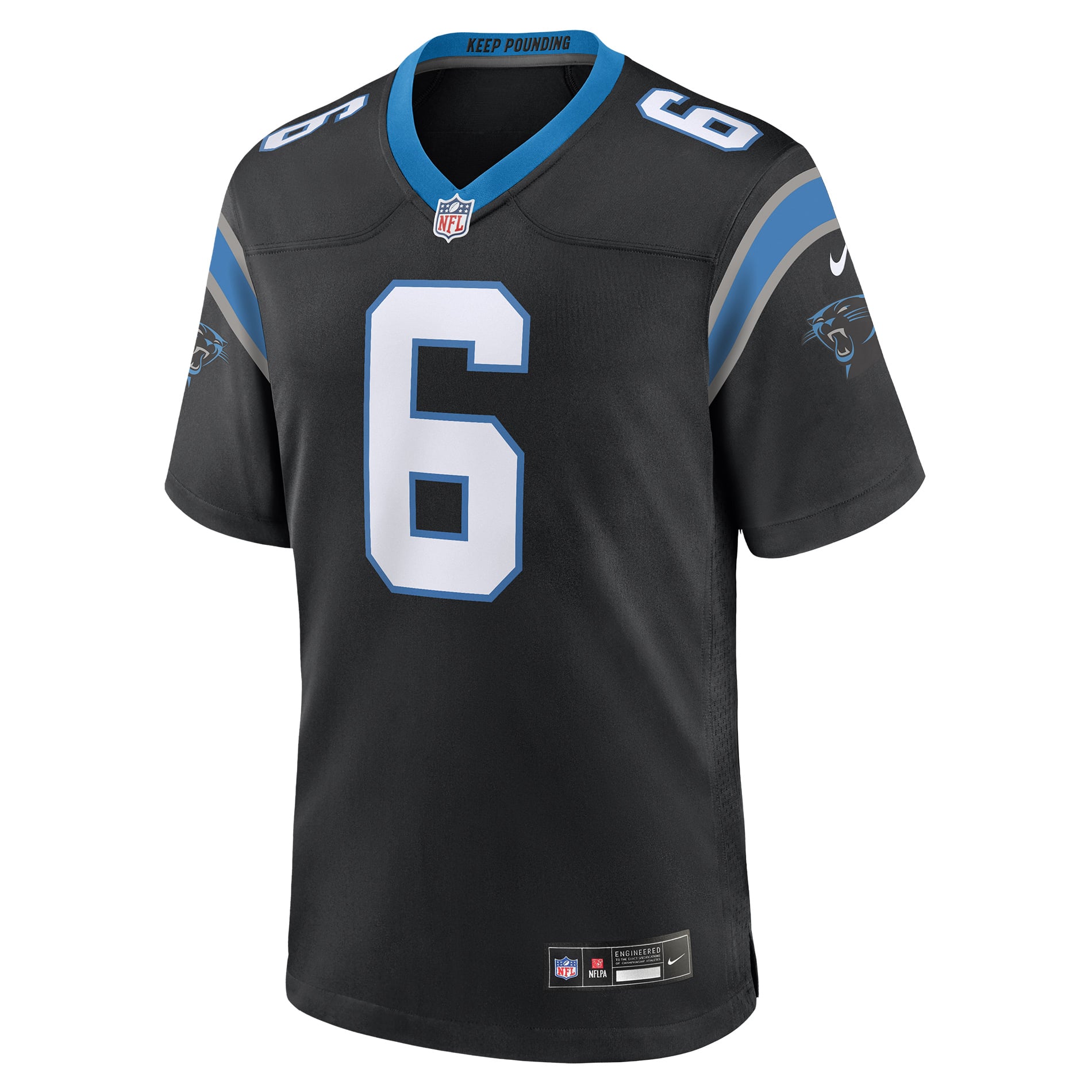 Sam Martin Carolina Panthers Team Game Jersey - Black - Image 3