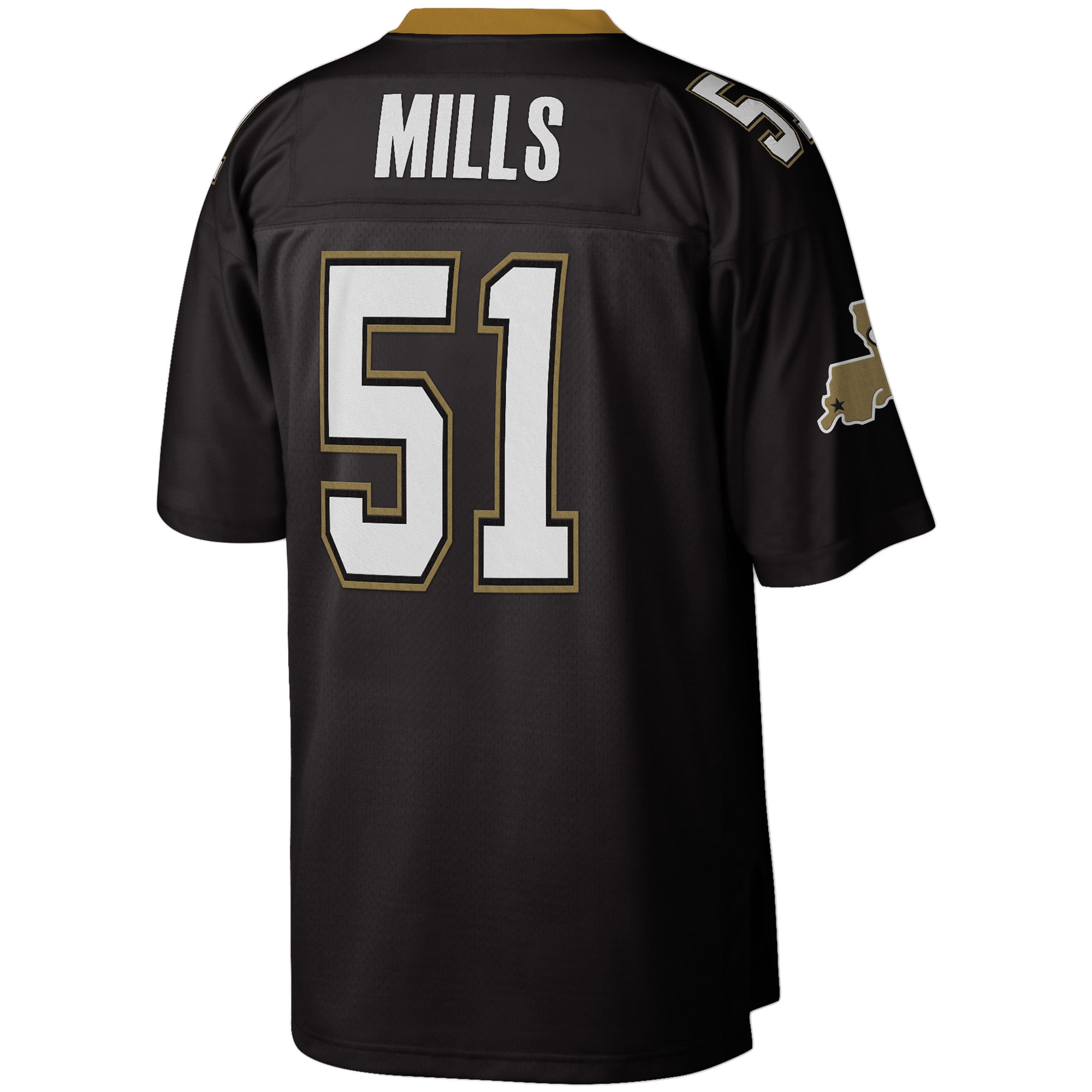 Sam Mills New Orleans Saints Legacy Jersey - Black - Image 4