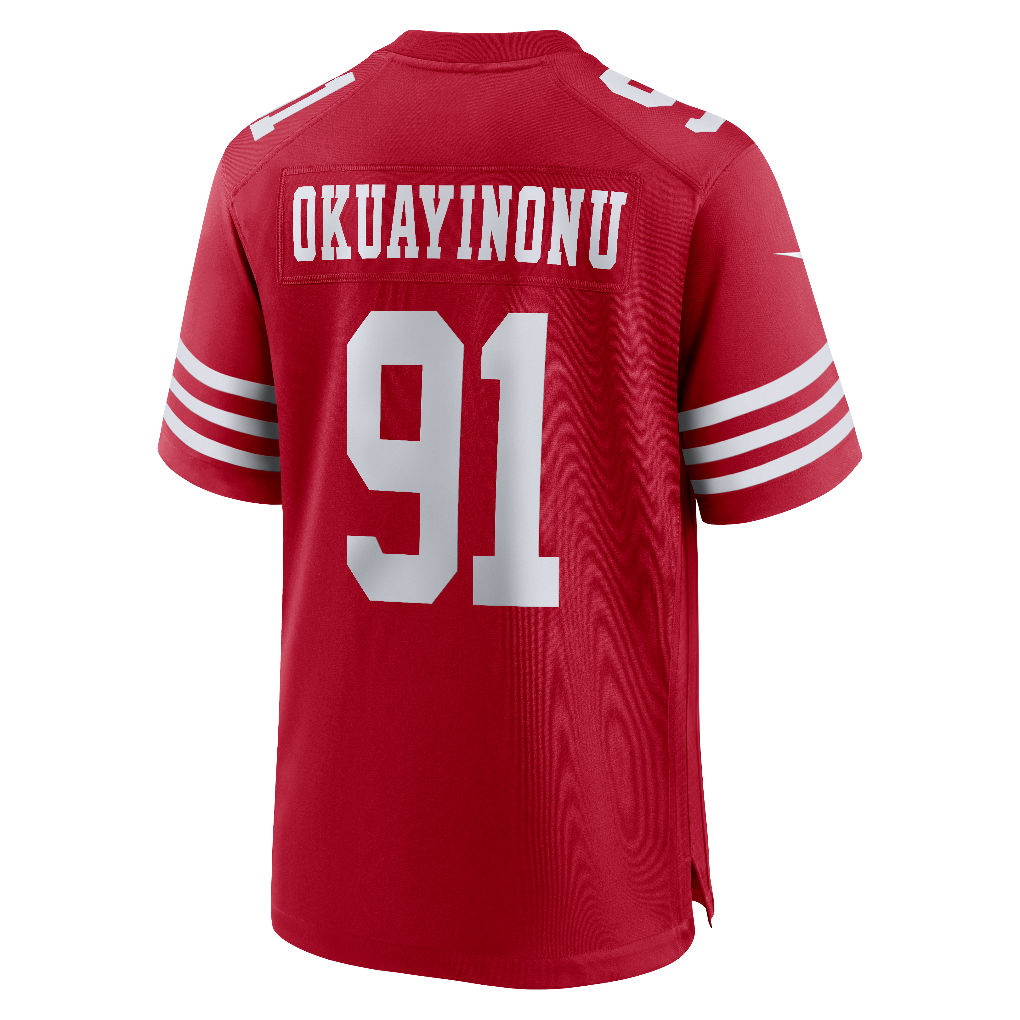 Sam Okuayinonu San Francisco 49ers Team Game Jersey - Scarlet - Image 4