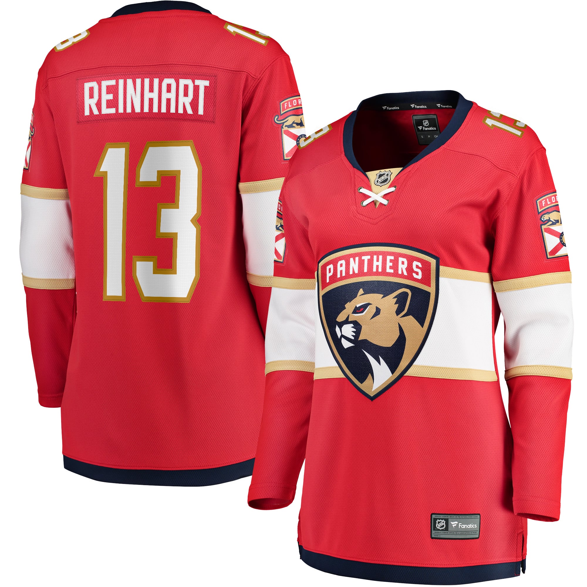 Sam Reinhart Florida Panthers Women's Breakaway Player Jersey - Red