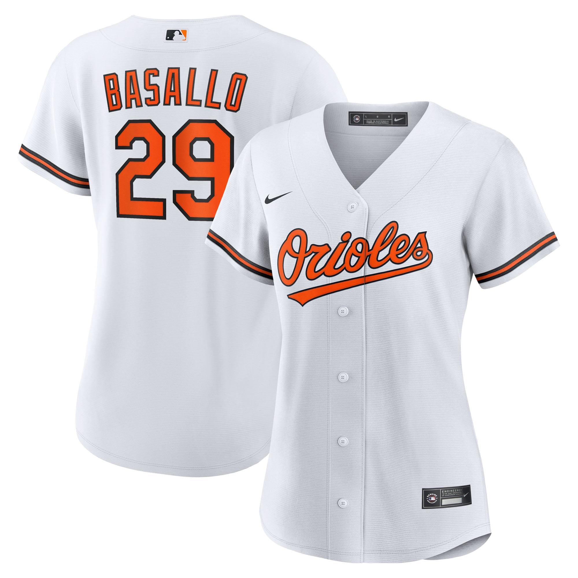 Samuel Basallo Baltimore Orioles Women's Player Jersey - White - Image 2