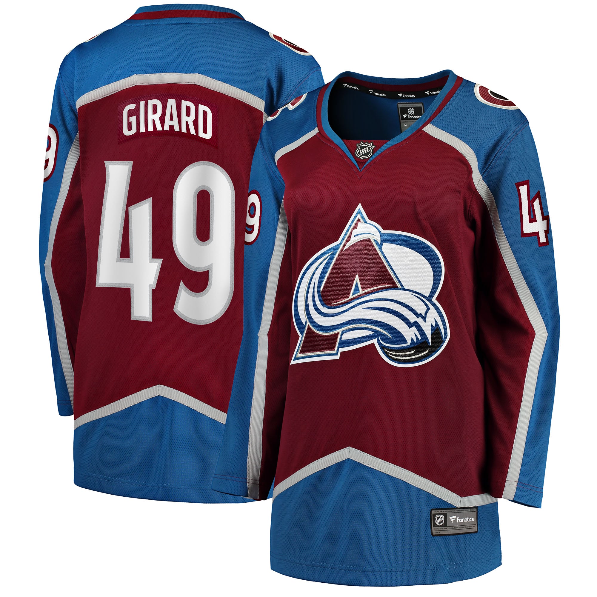 Samuel Girard Colorado Avalanche Women's Home Breakaway Player Jersey - Burgundy - Image 2