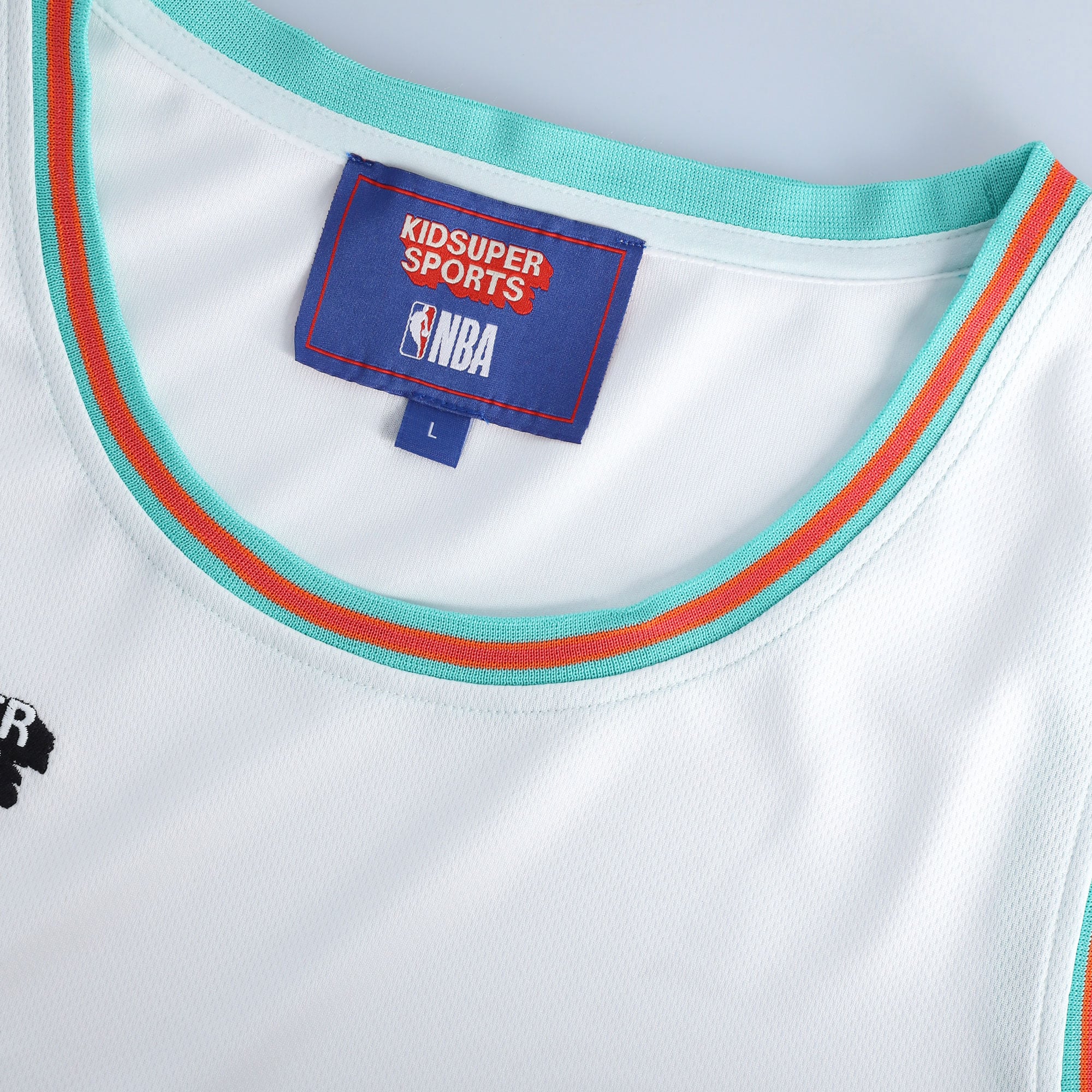 San Antonio Spurs & KidSuper Studios by Unisex Hometown Jersey - White - Image 6