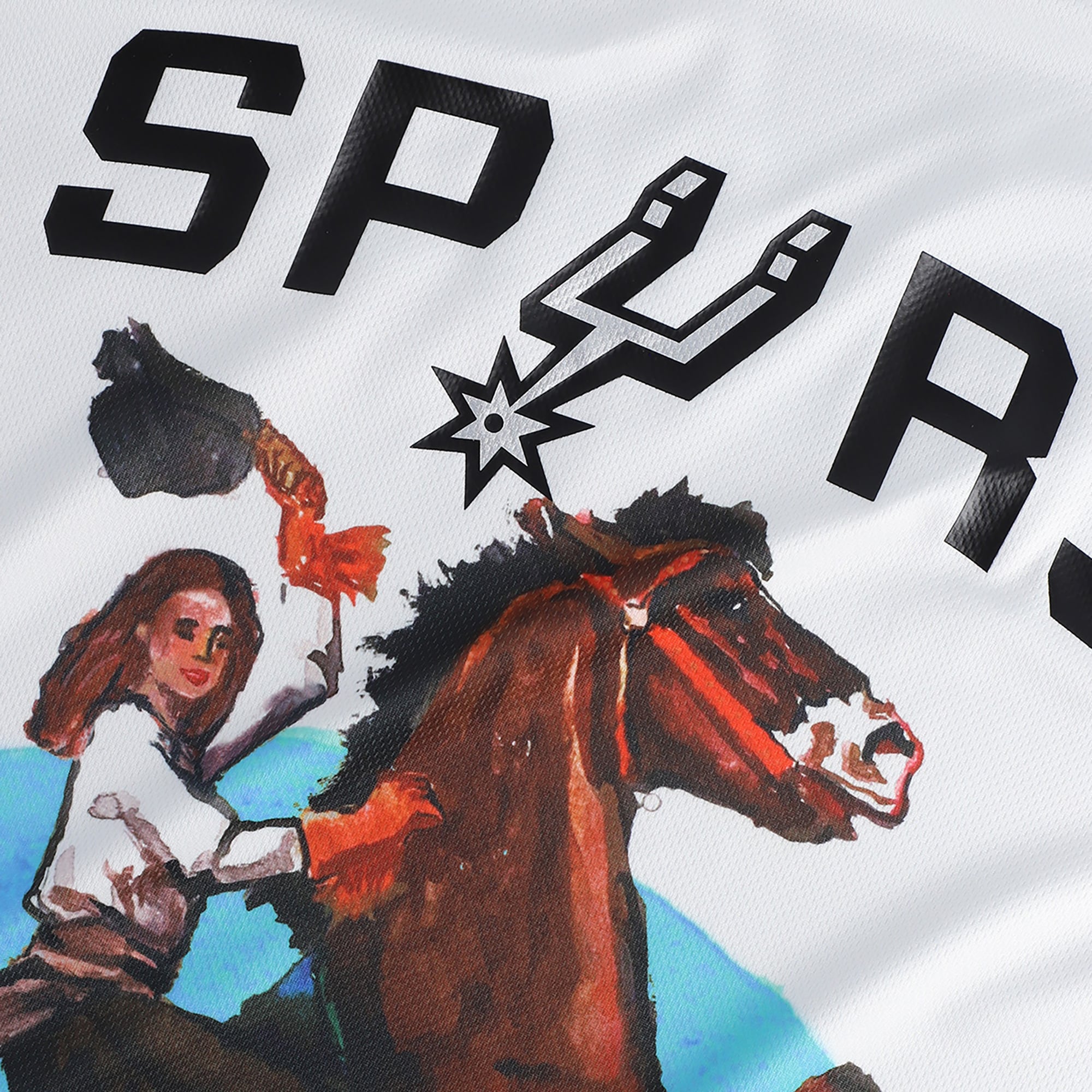 San Antonio Spurs & KidSuper Studios by Unisex Hometown Jersey - White - Image 7