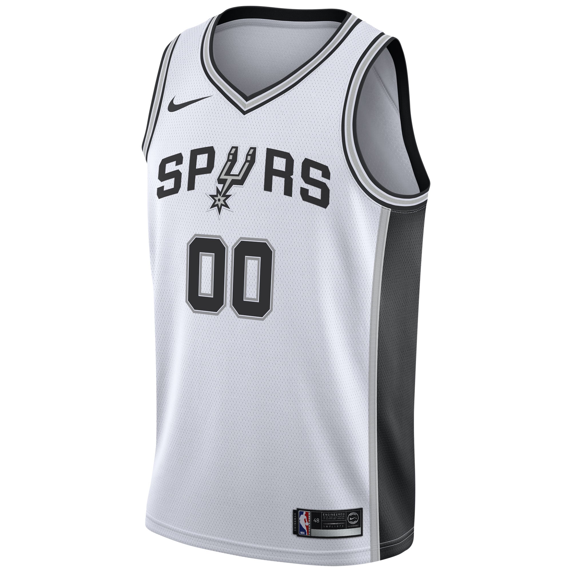 San Antonio Spurs 2020/21 Swingman Custom Jersey - Association Edition - White - Image 3