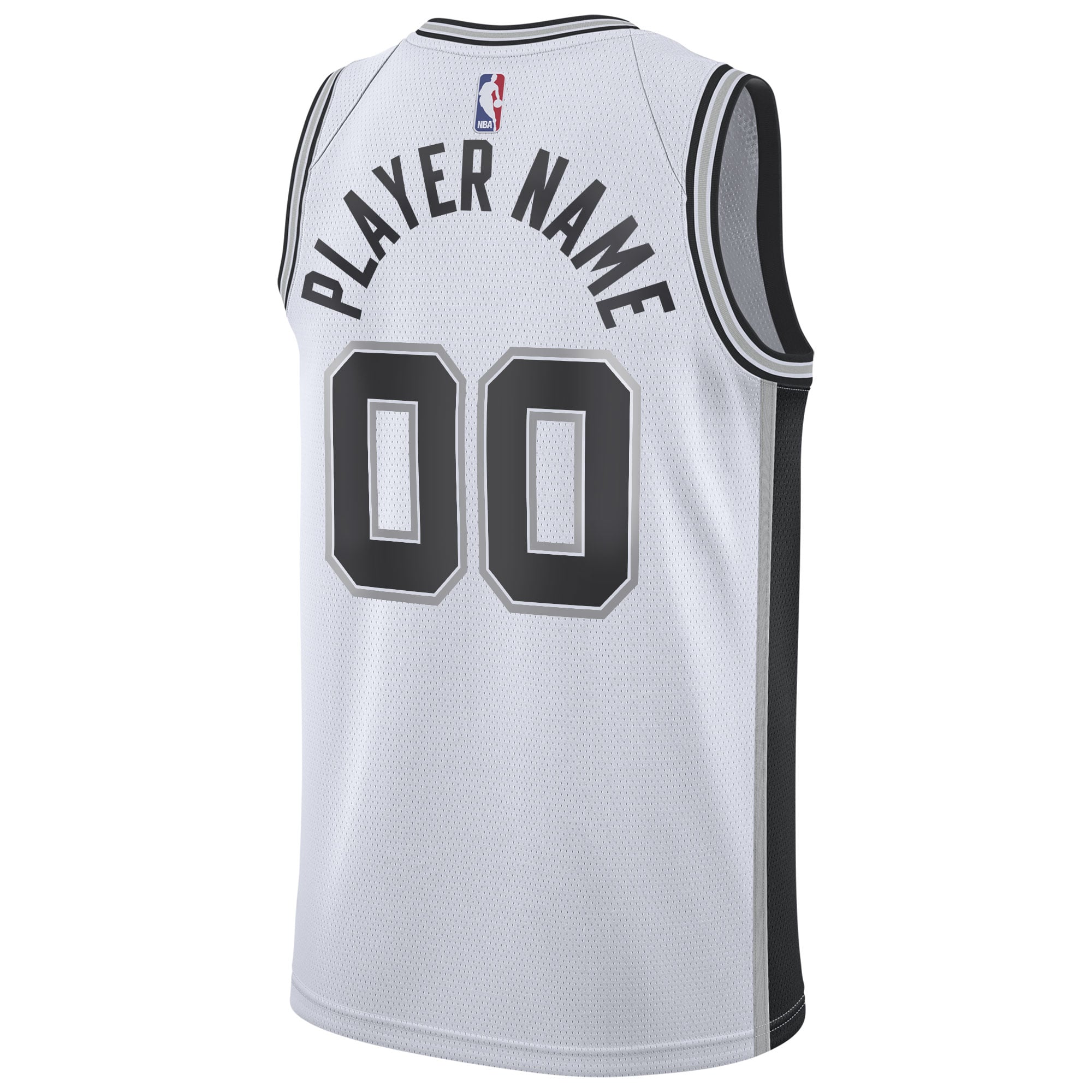 San Antonio Spurs 2020/21 Swingman Custom Jersey - Association Edition - White - Image 4
