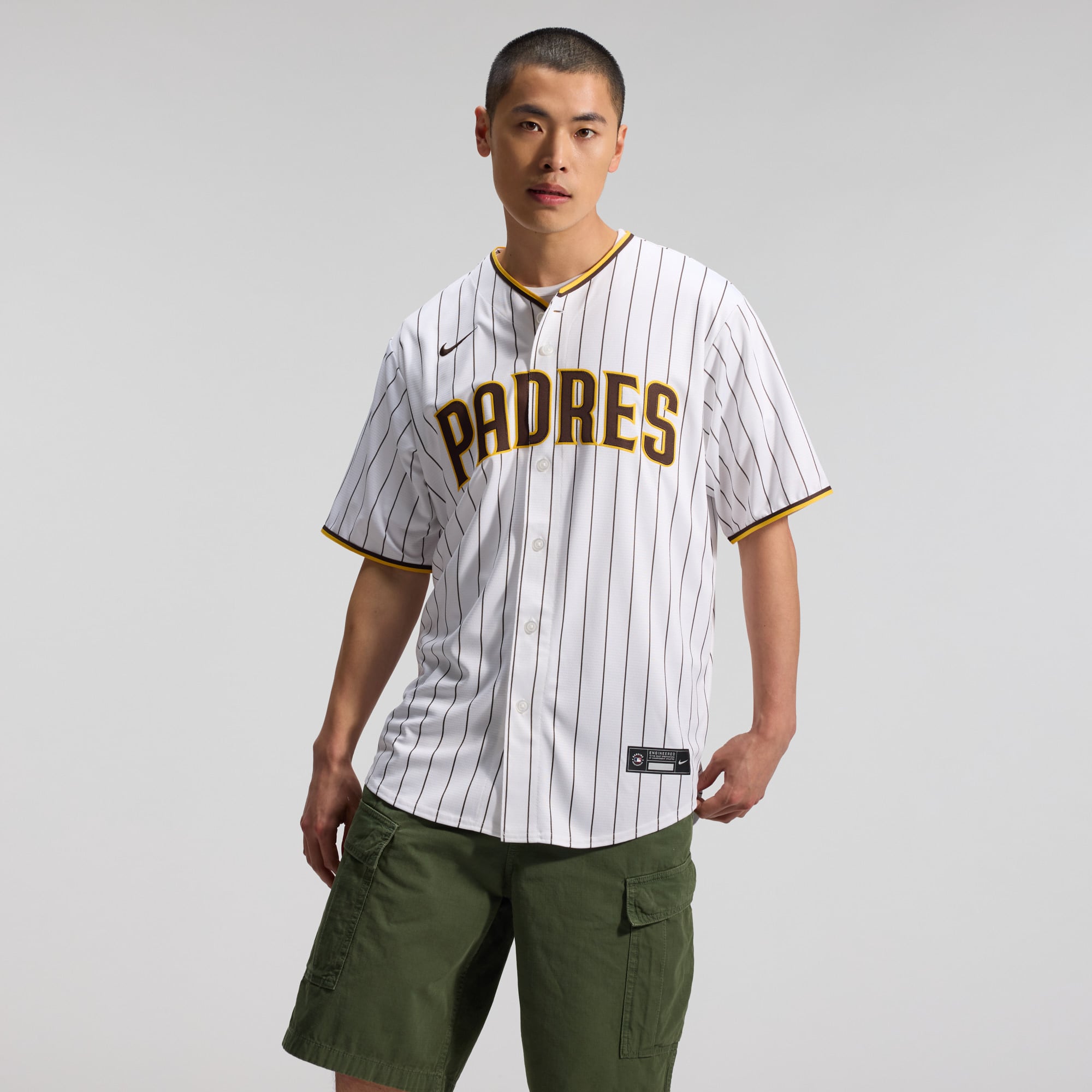 San Diego Padres Alternate Jersey - Sand - White - Image 6