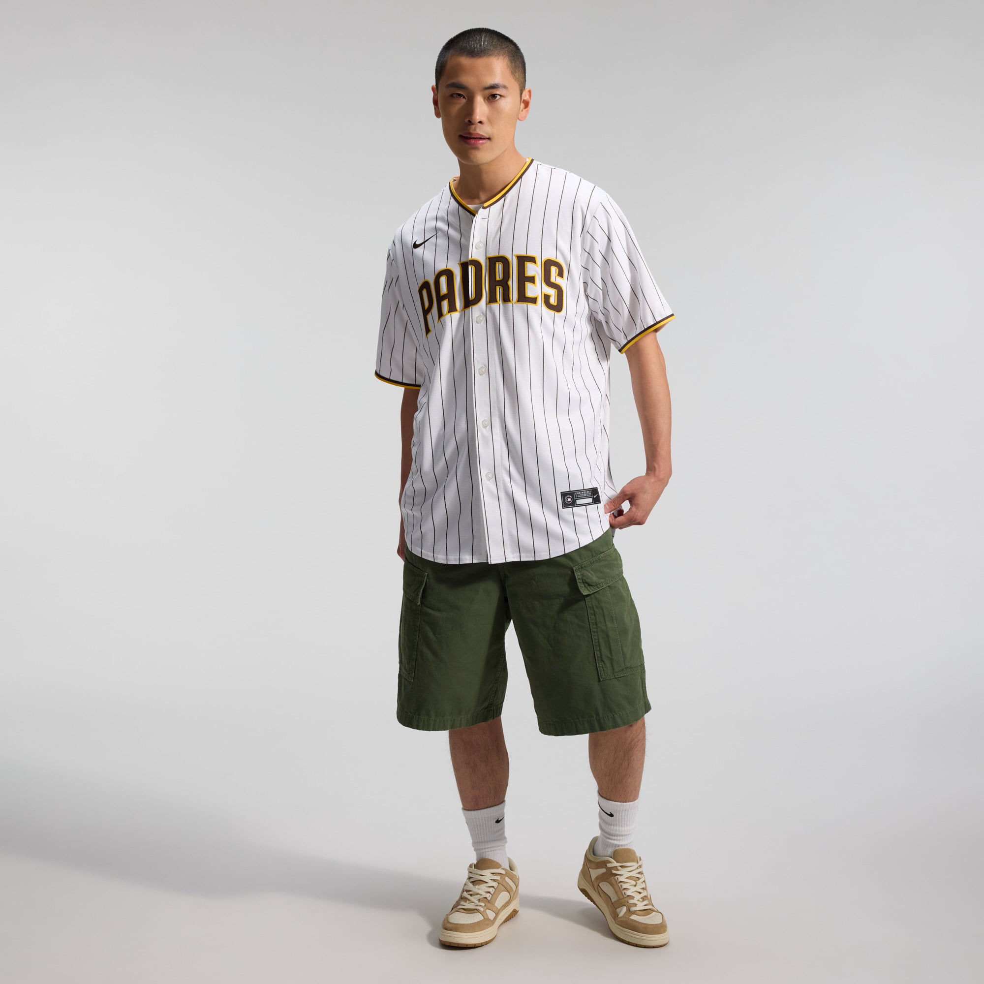 San Diego Padres Alternate Jersey - Sand - White - Image 8