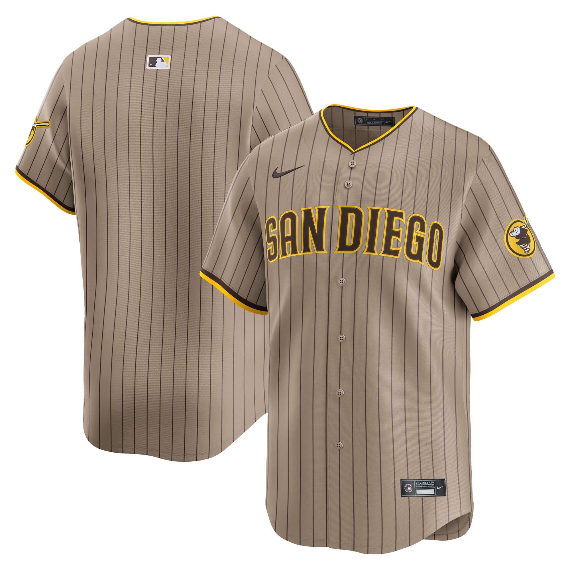 San Diego Padres Alternate Limited Jersey - Khaki - Image 2