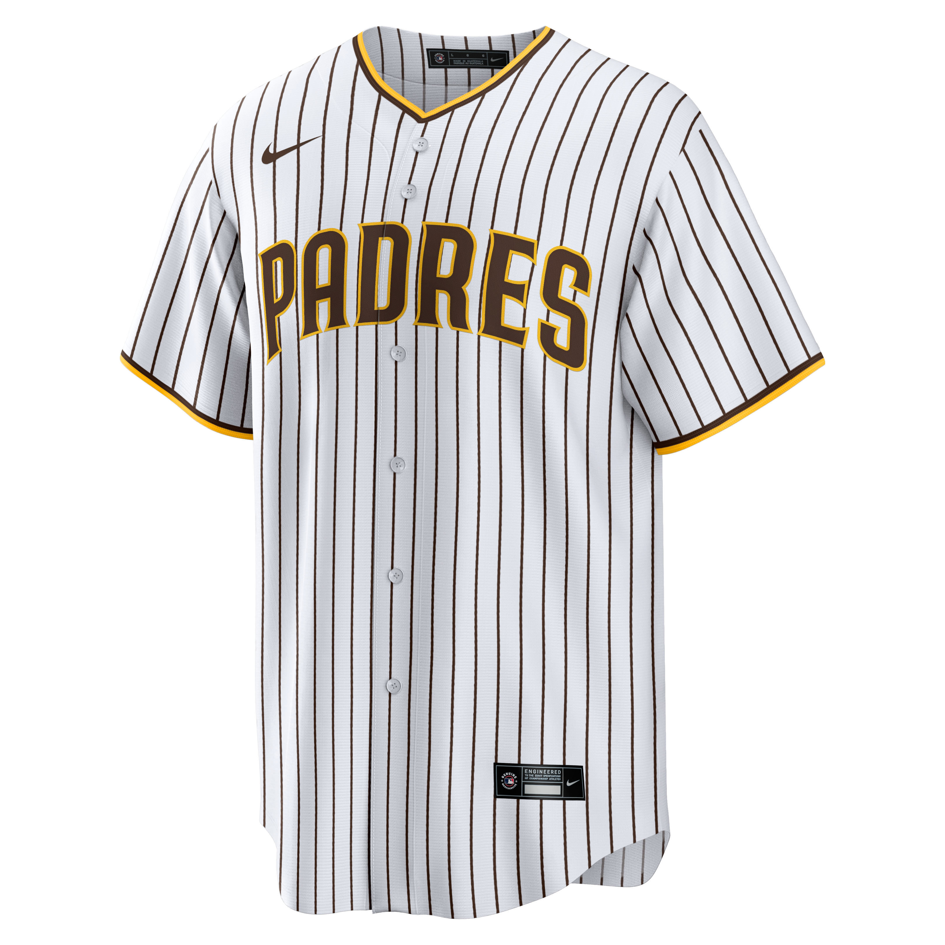 San Diego Padres Home Big & Tall Jersey - White - Image 3