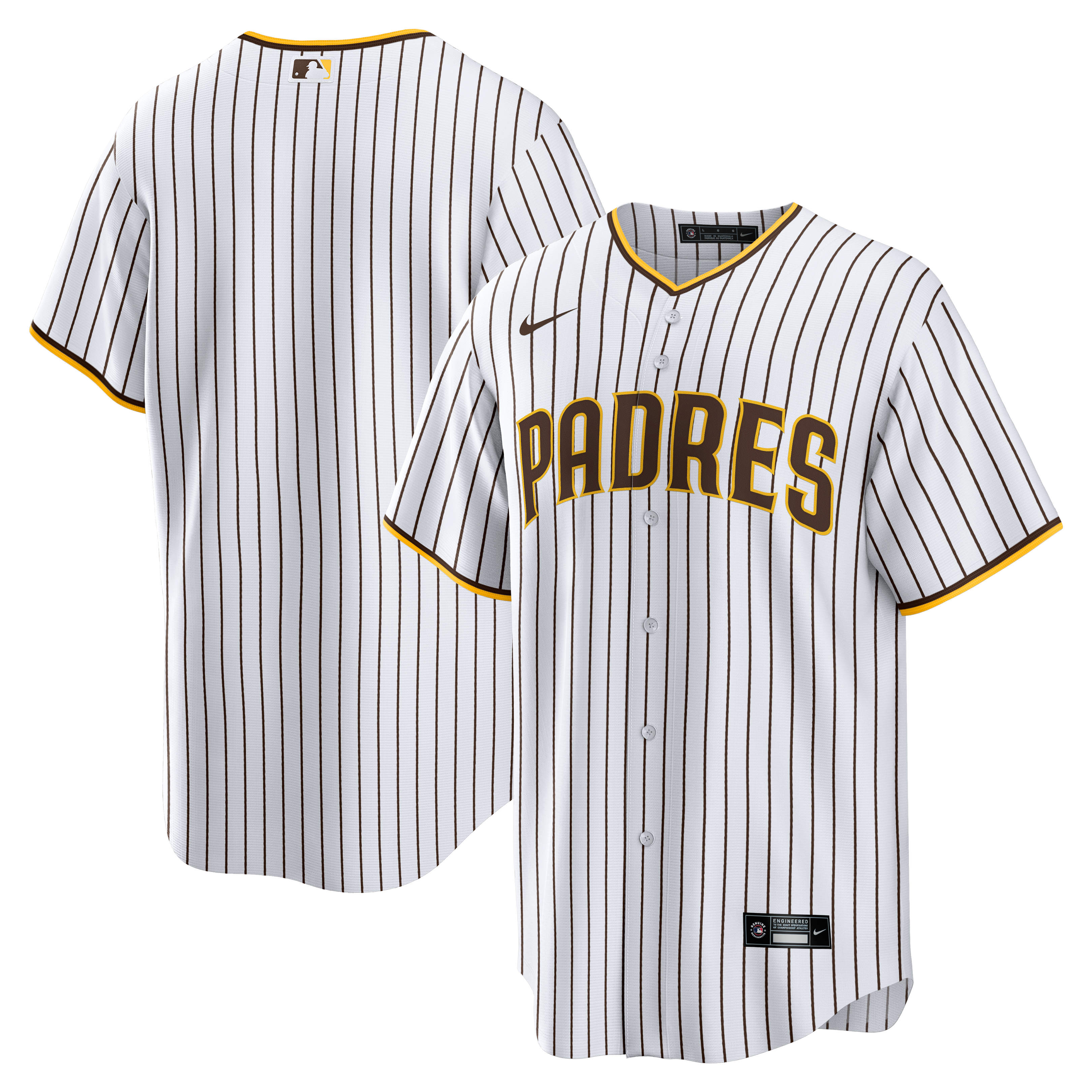 San Diego Padres Home Big & Tall Jersey - White - Image 2