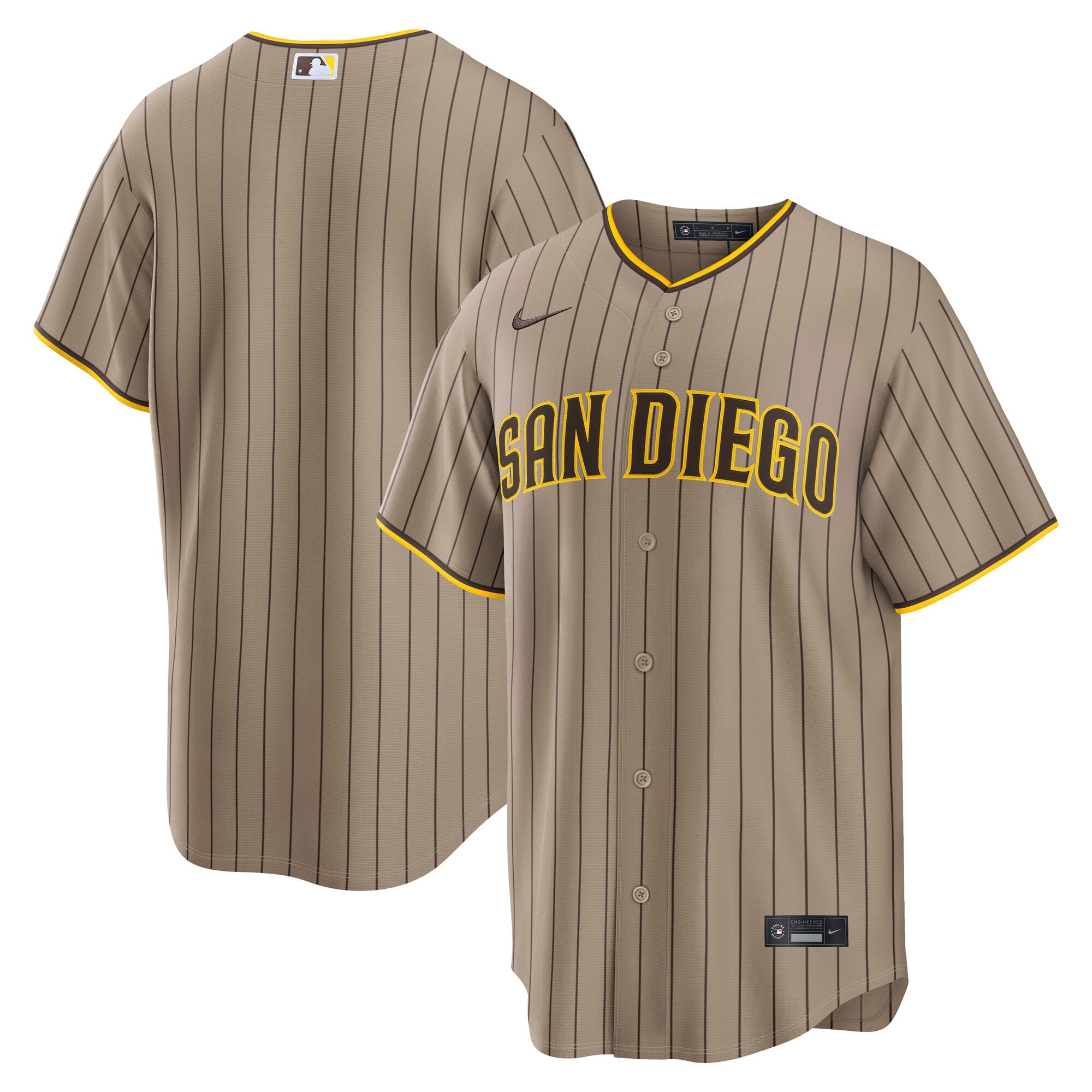 San Diego Padres Home Jersey - Khaki