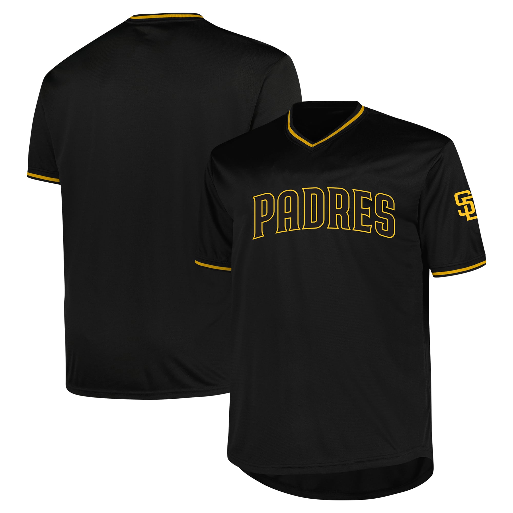 San Diego Padres Profile Big & Tall Pop Fashion Jersey - Black - Image 2