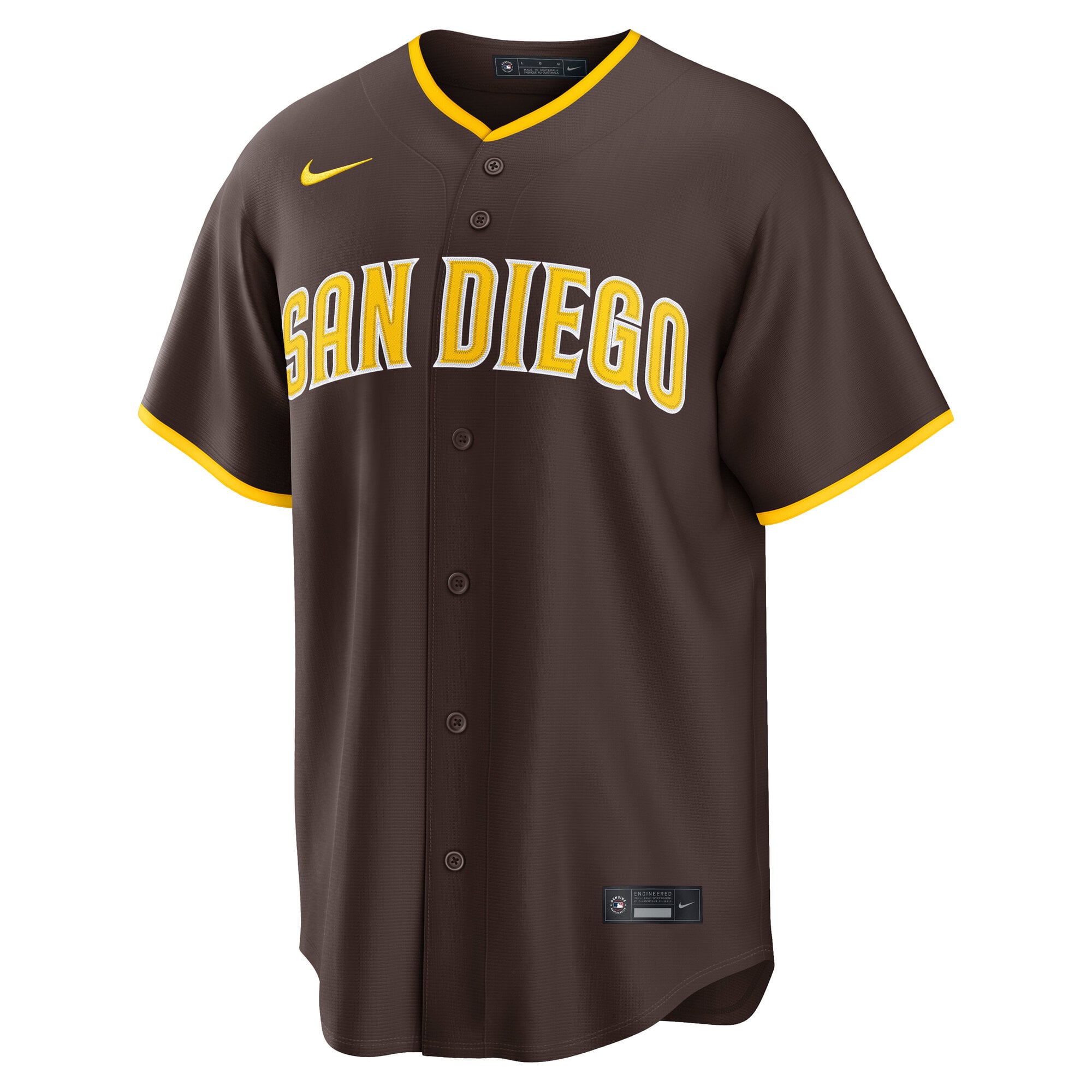 San Diego Padres Road Jersey - Brown - Image 3
