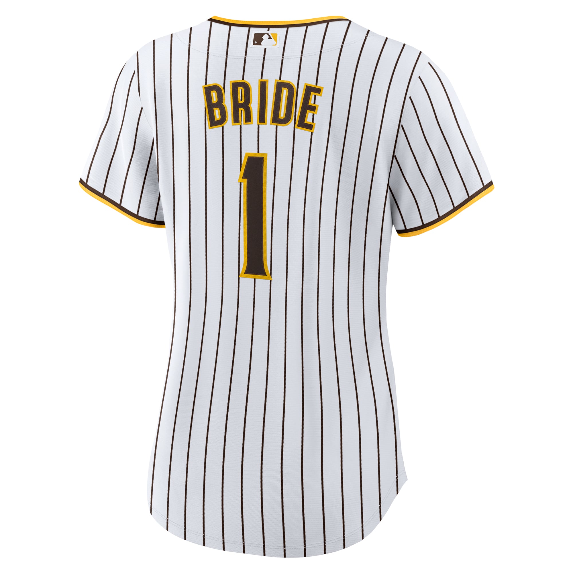 San Diego Padres Women's #1 Bride Home Jersey - White - Image 4