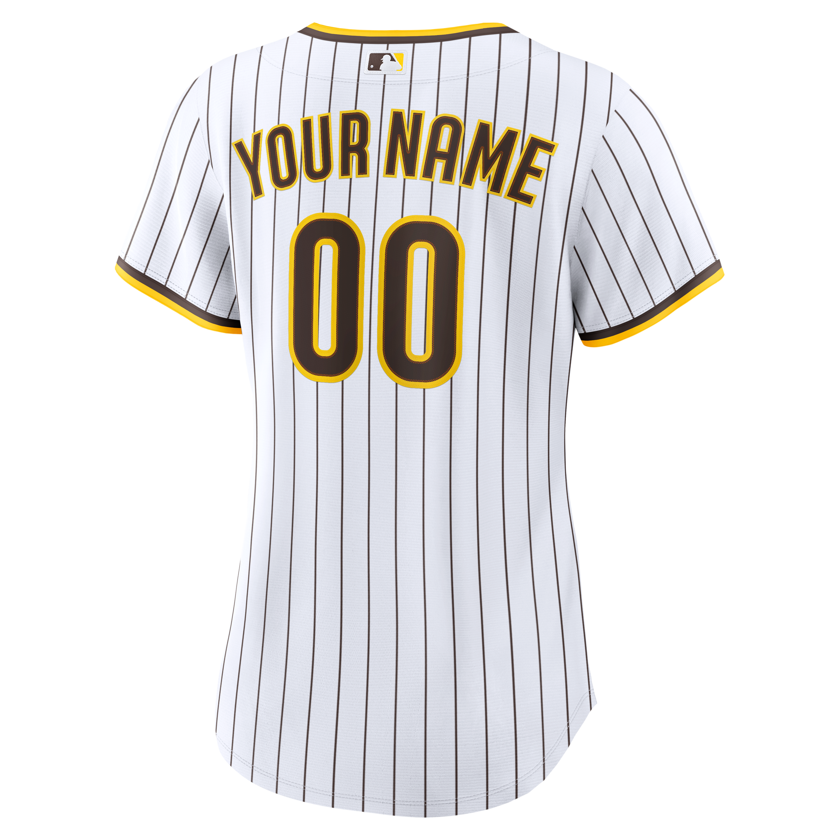 San Diego Padres Women's Home Custom Jersey - White - Image 4
