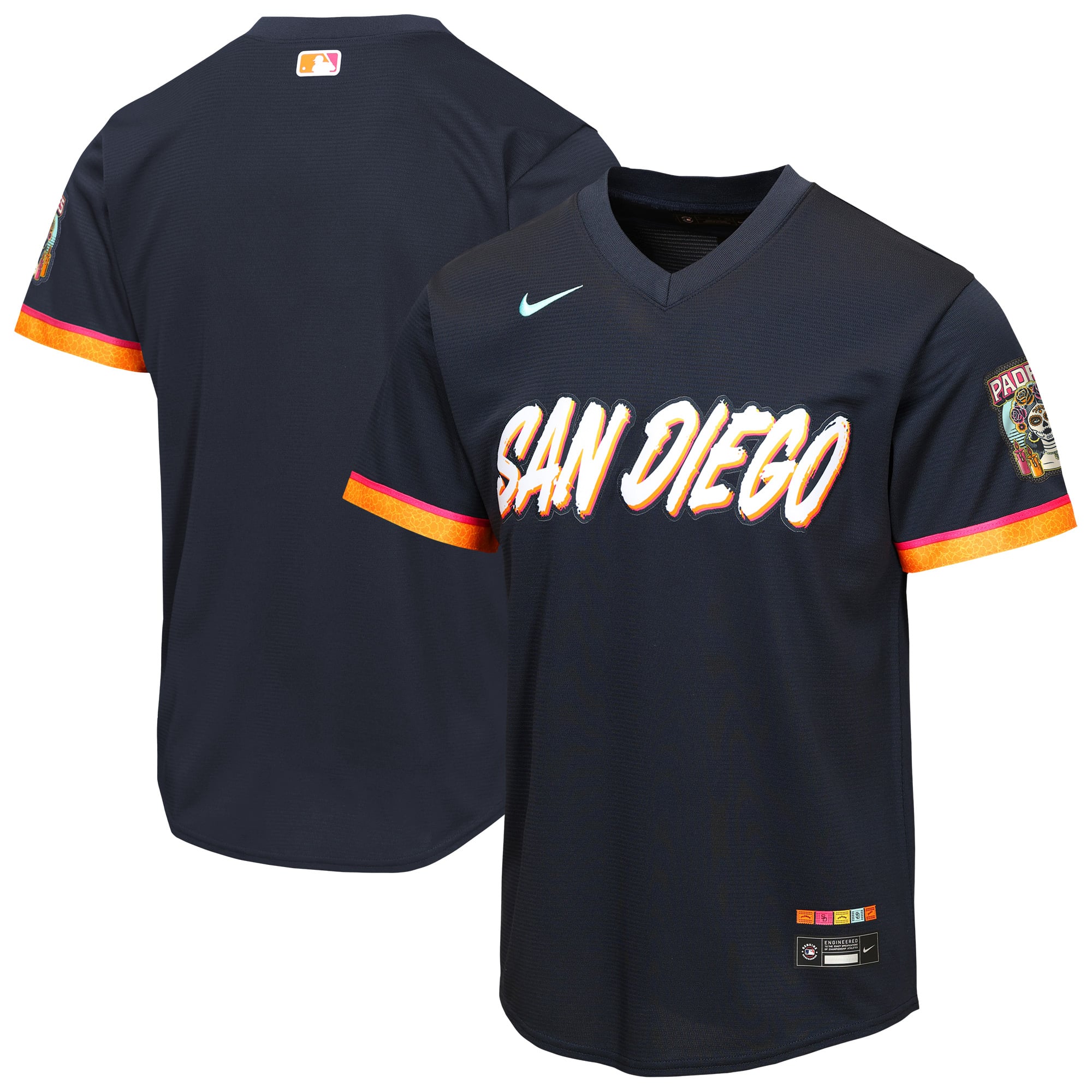 San Diego Padres Youth 2026 City Connect Stadium Jersey - Obsidian - Image 2