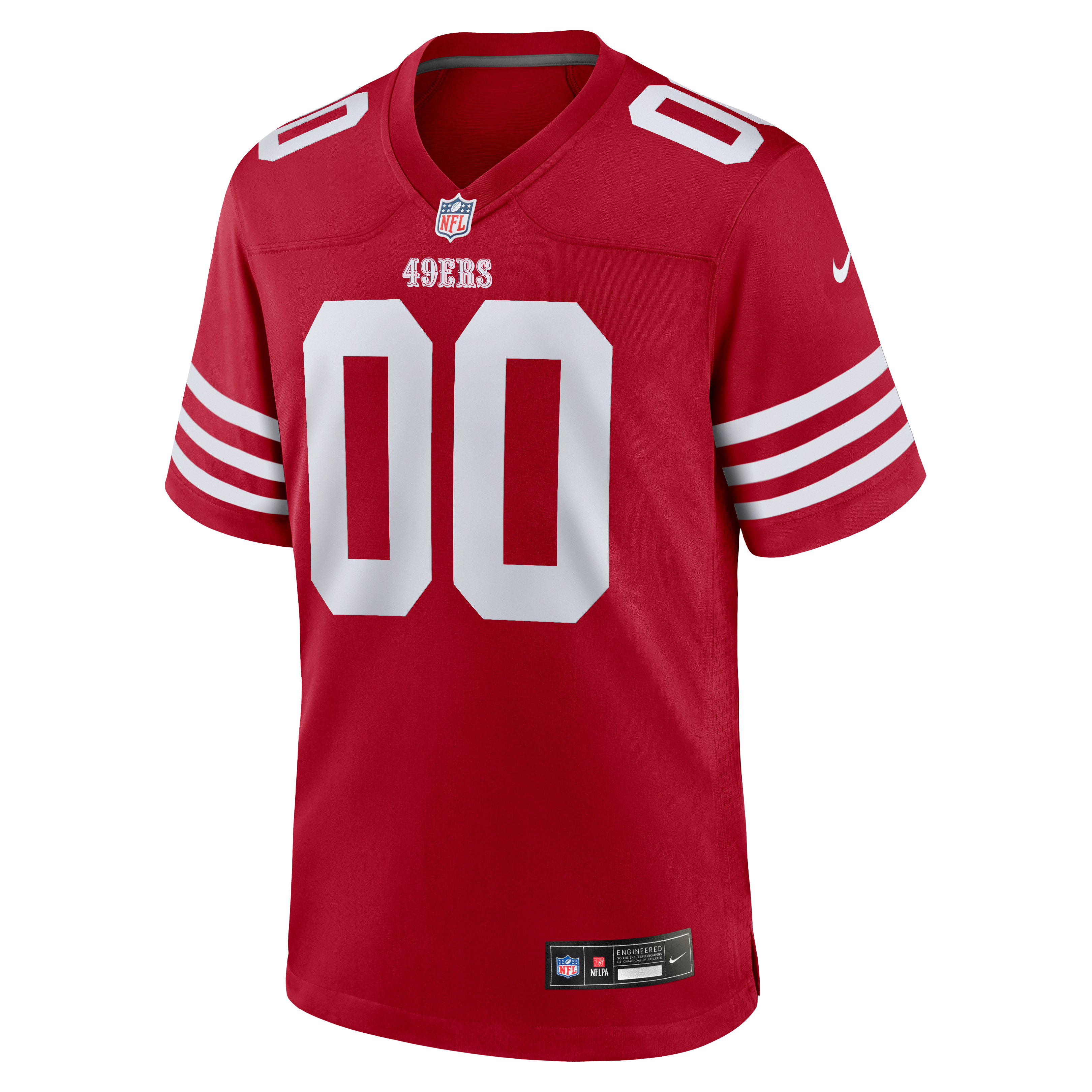 San Francisco 49ers 80th Anniversary Alternate Custom Game Jersey - Red - Image 3
