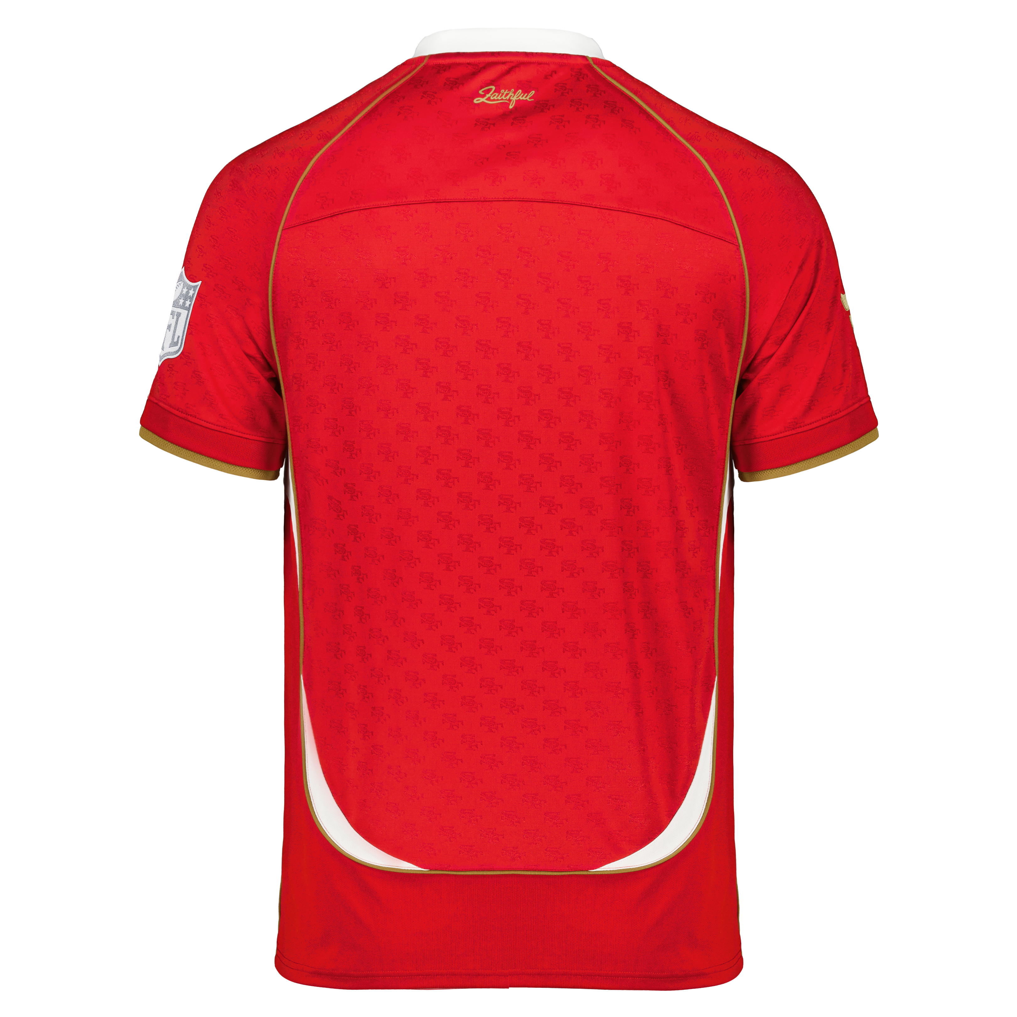 San Francisco 49ers Youth Football x Football V-Neck Fan Top - Scarlet - Image 13