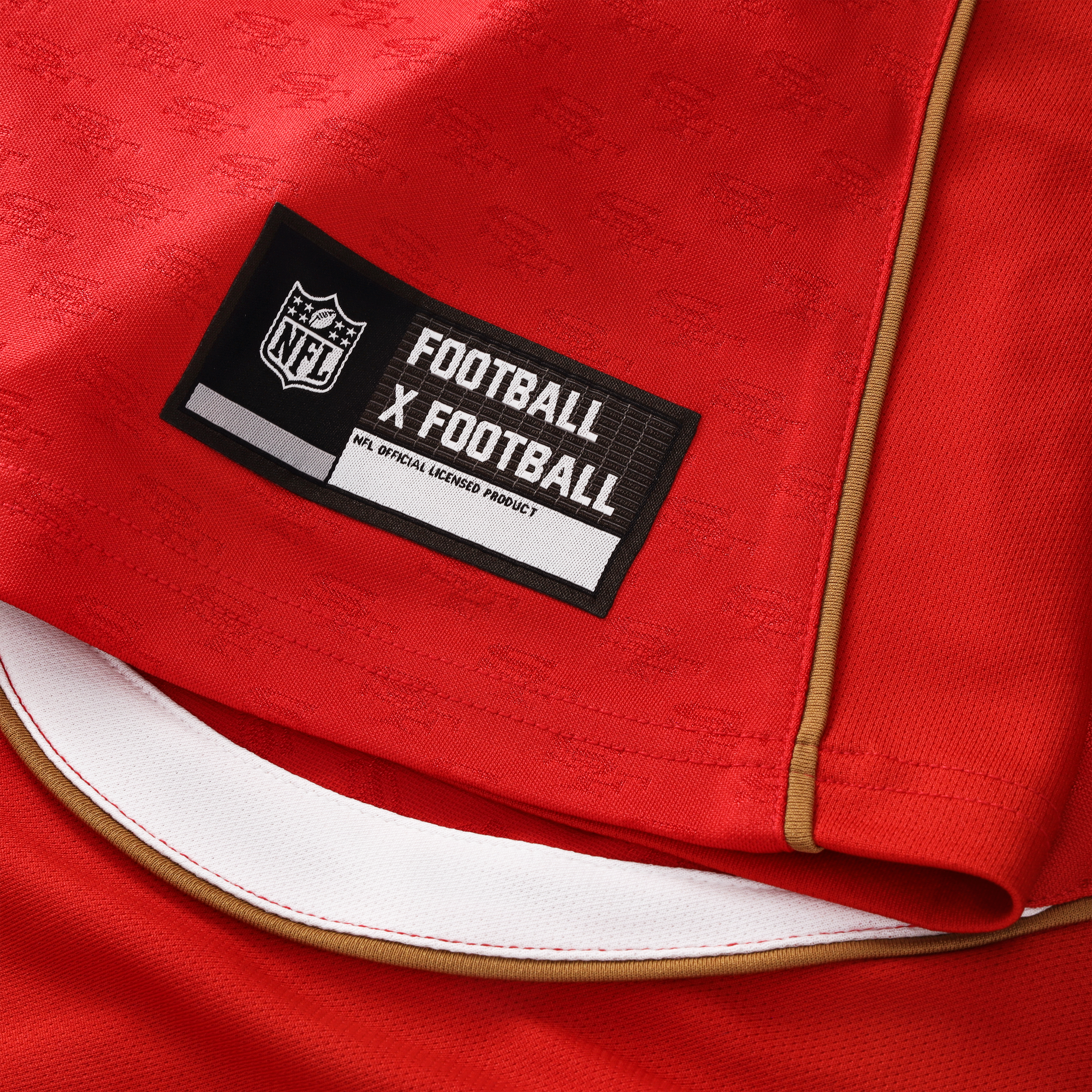 San Francisco 49ers Youth Football x Football V-Neck Fan Top - Scarlet - Image 10