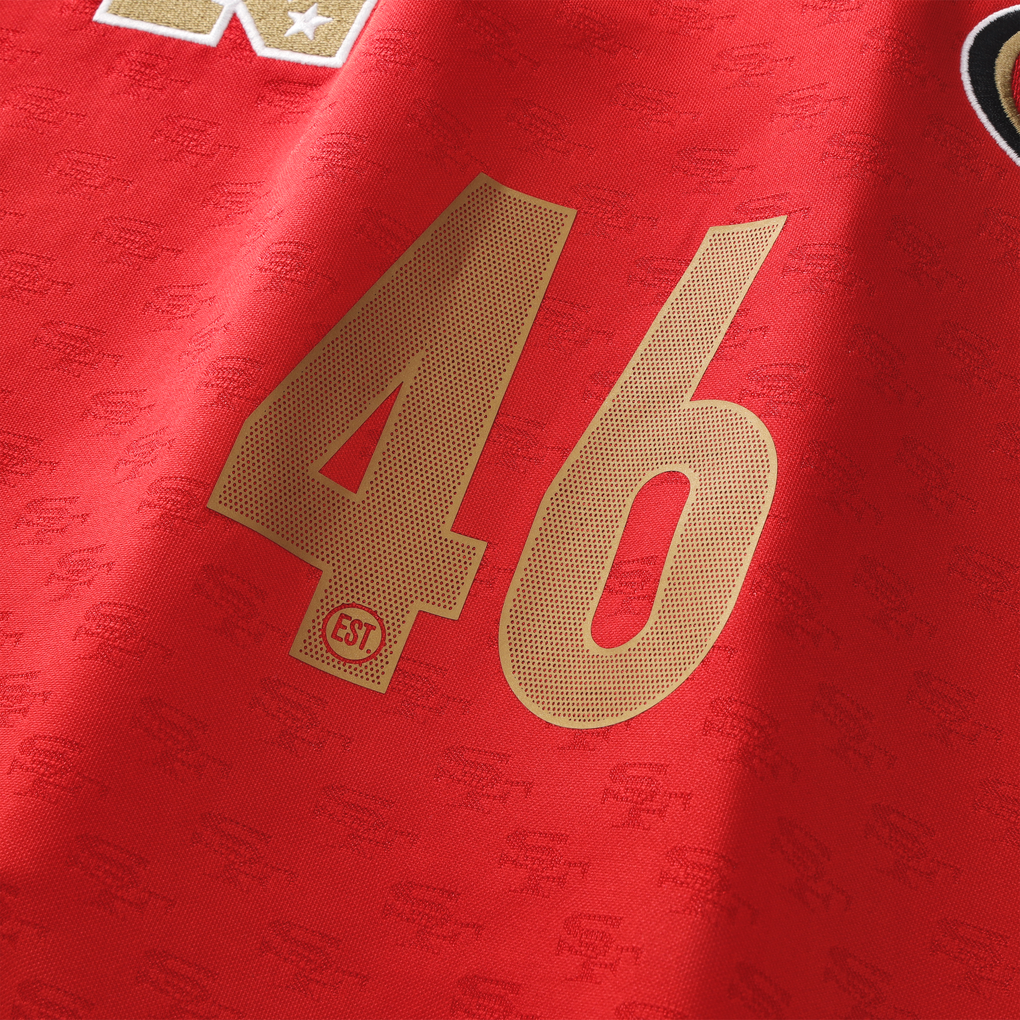 San Francisco 49ers Youth Football x Football V-Neck Fan Top - Scarlet - Image 7